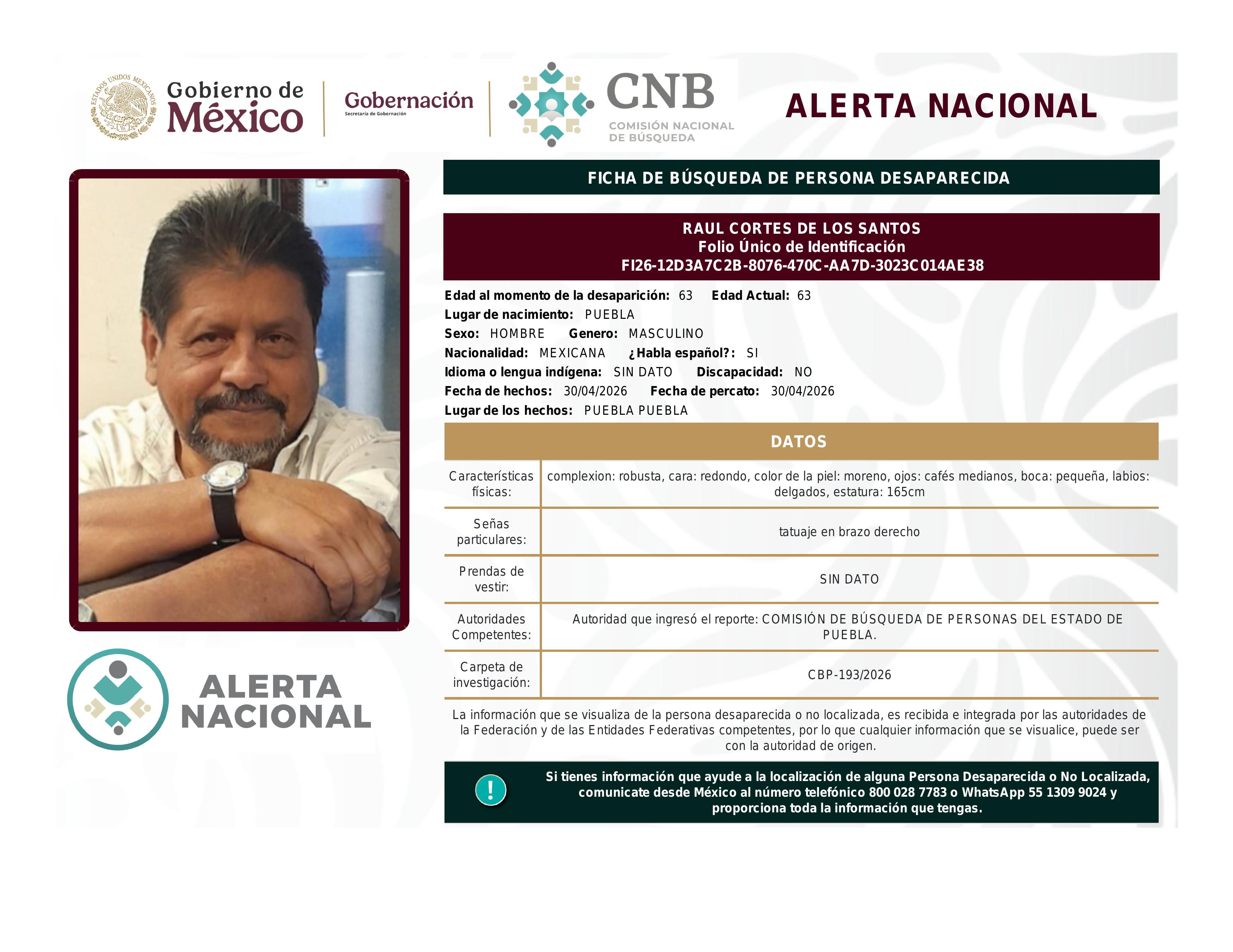 alerta nacional