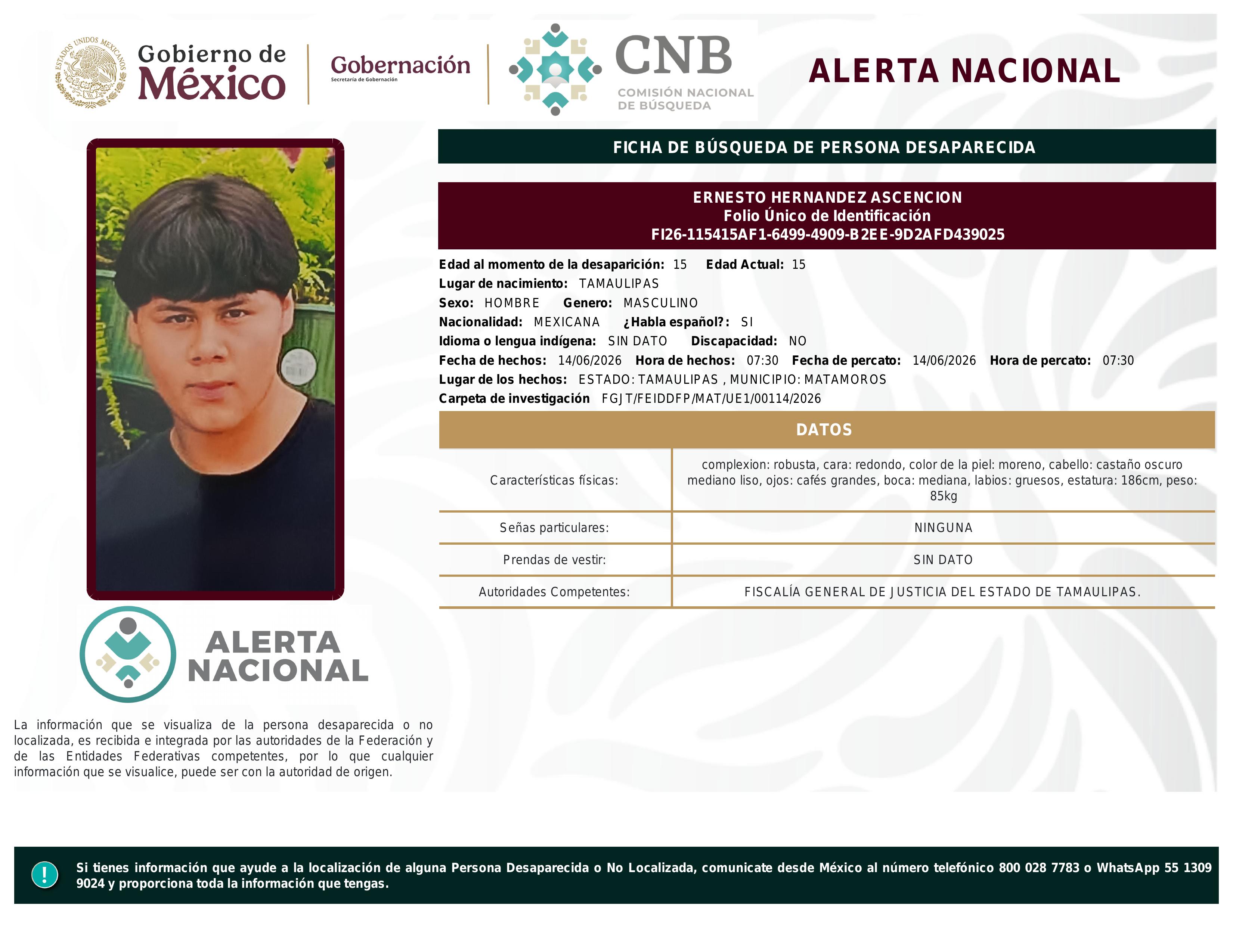 alerta nacional
