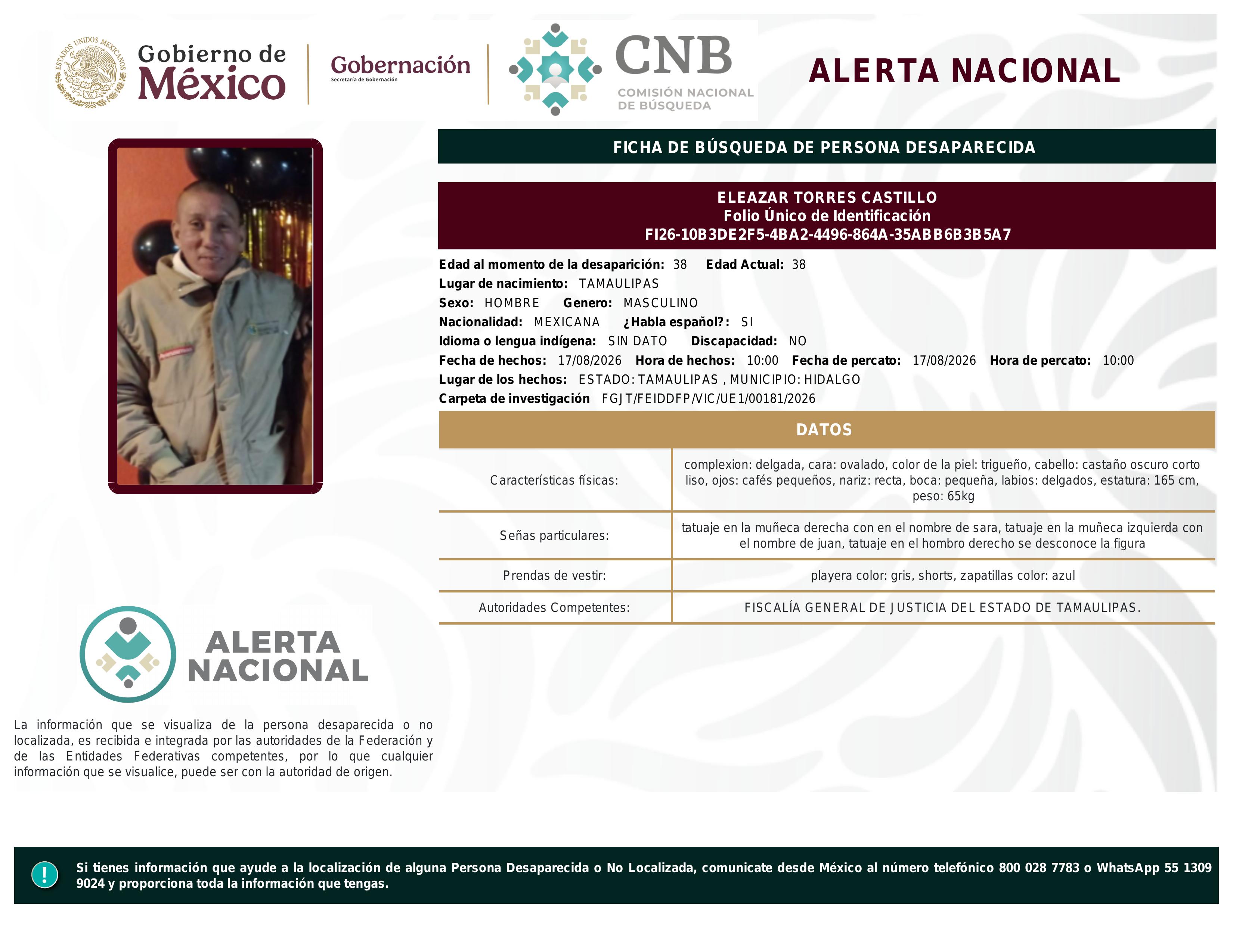 alerta nacional