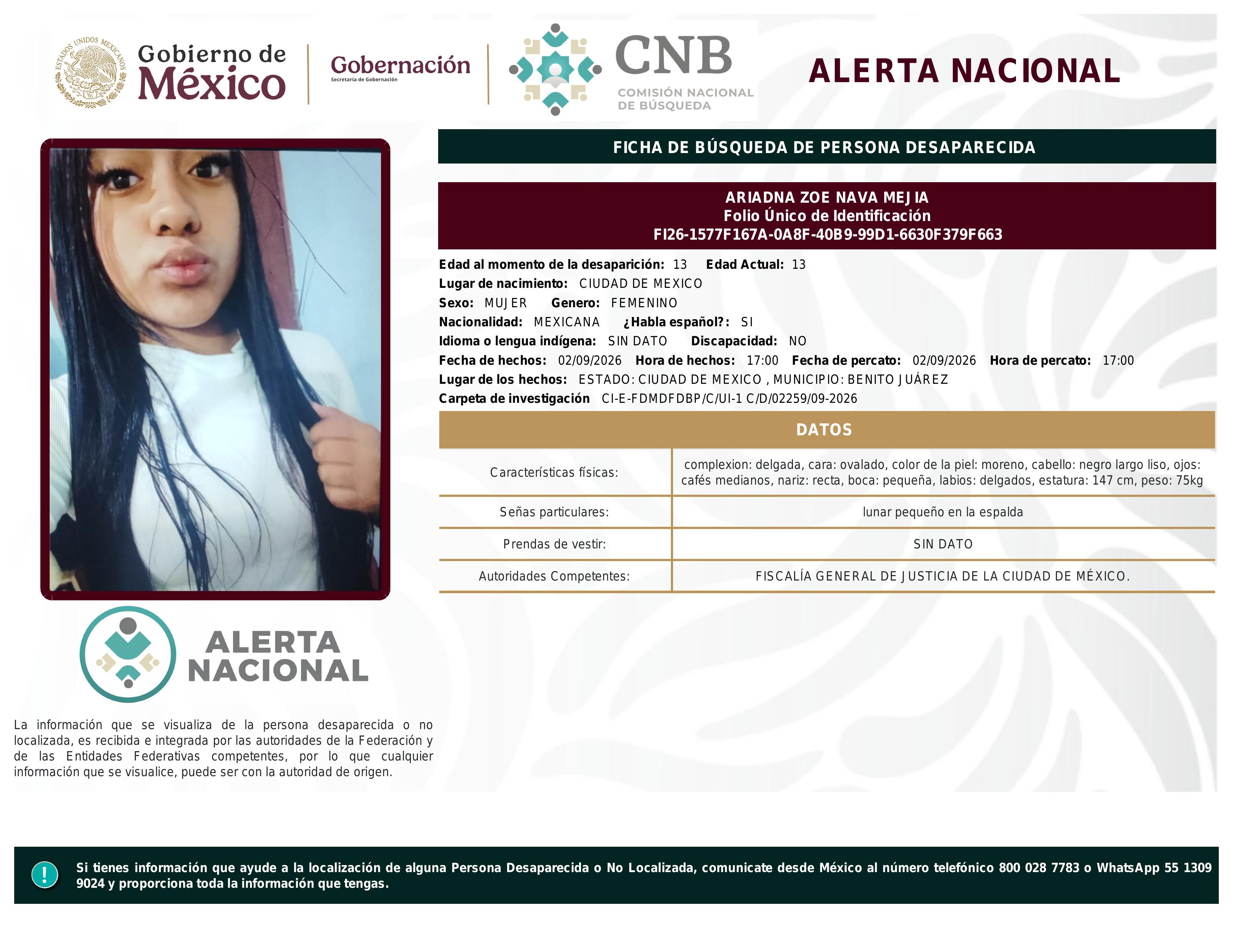 alerta nacional