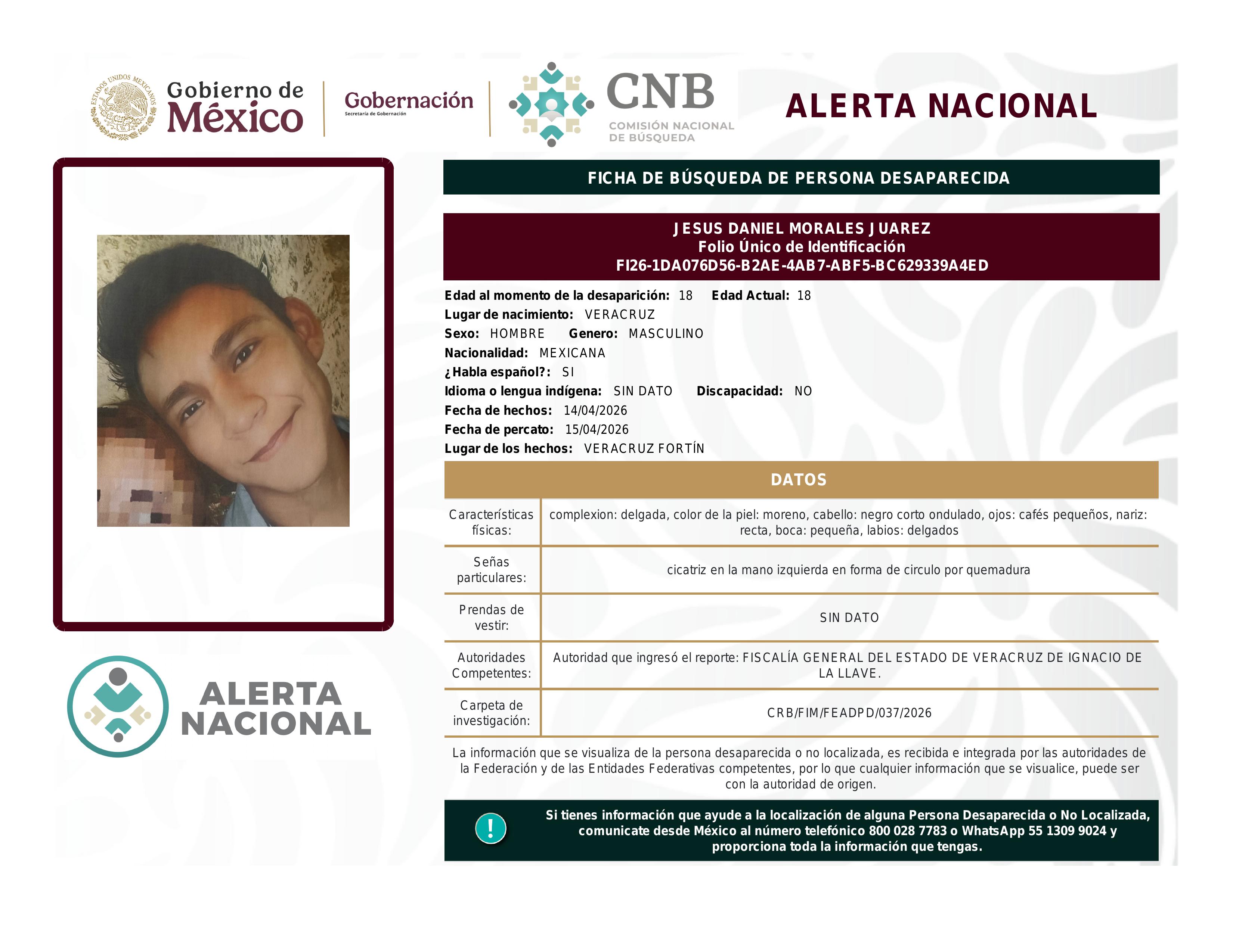 alerta nacional