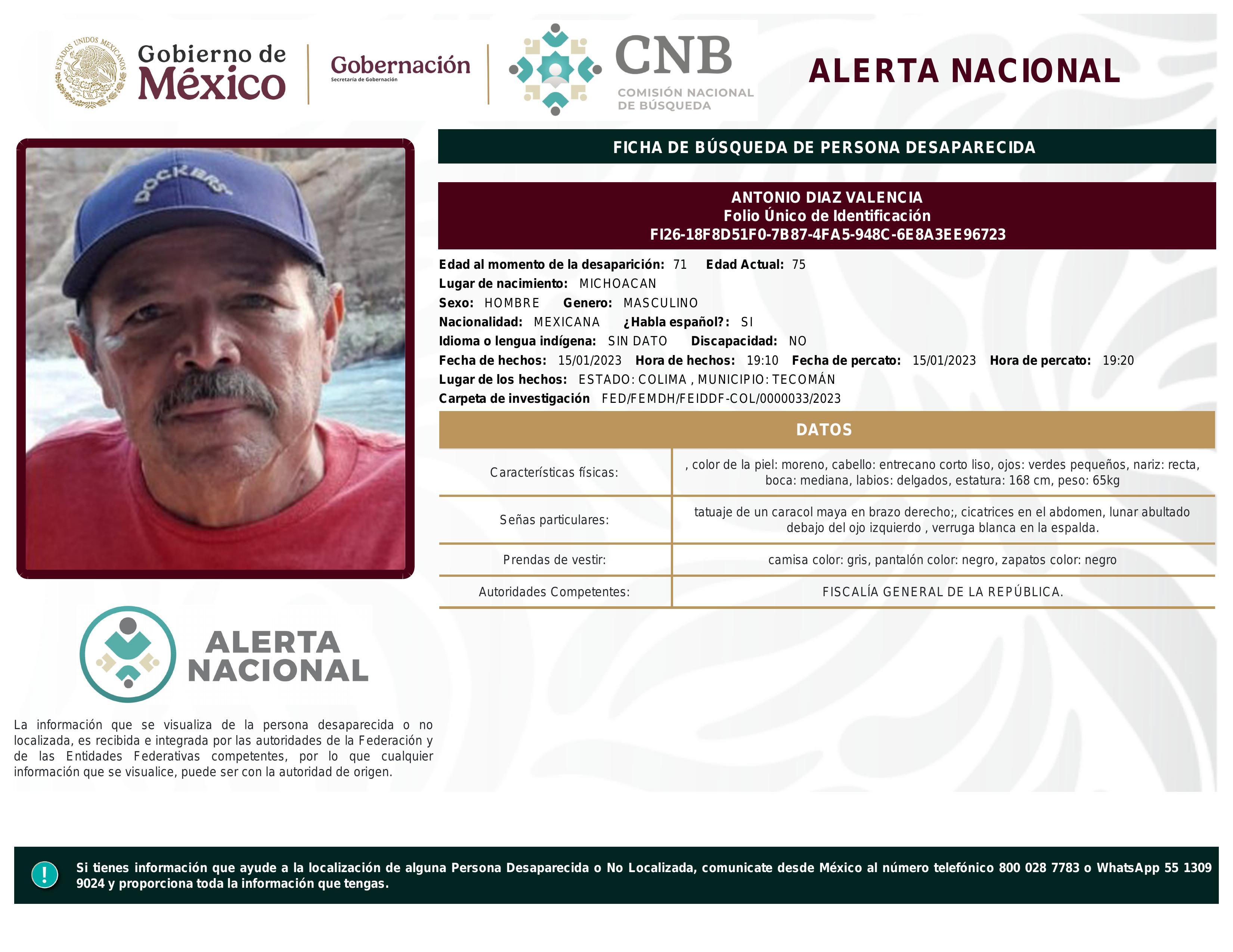 alerta nacional