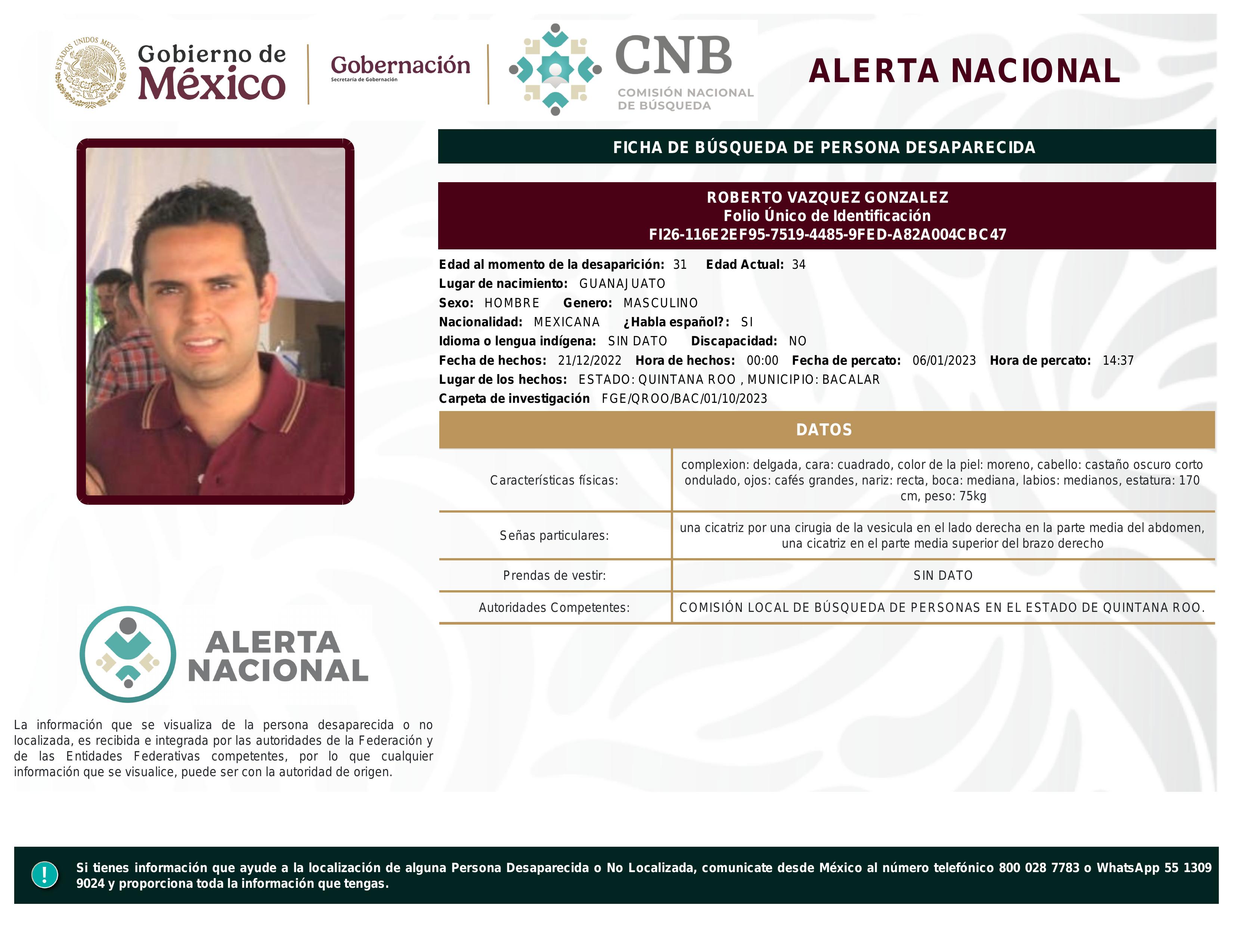 alerta nacional