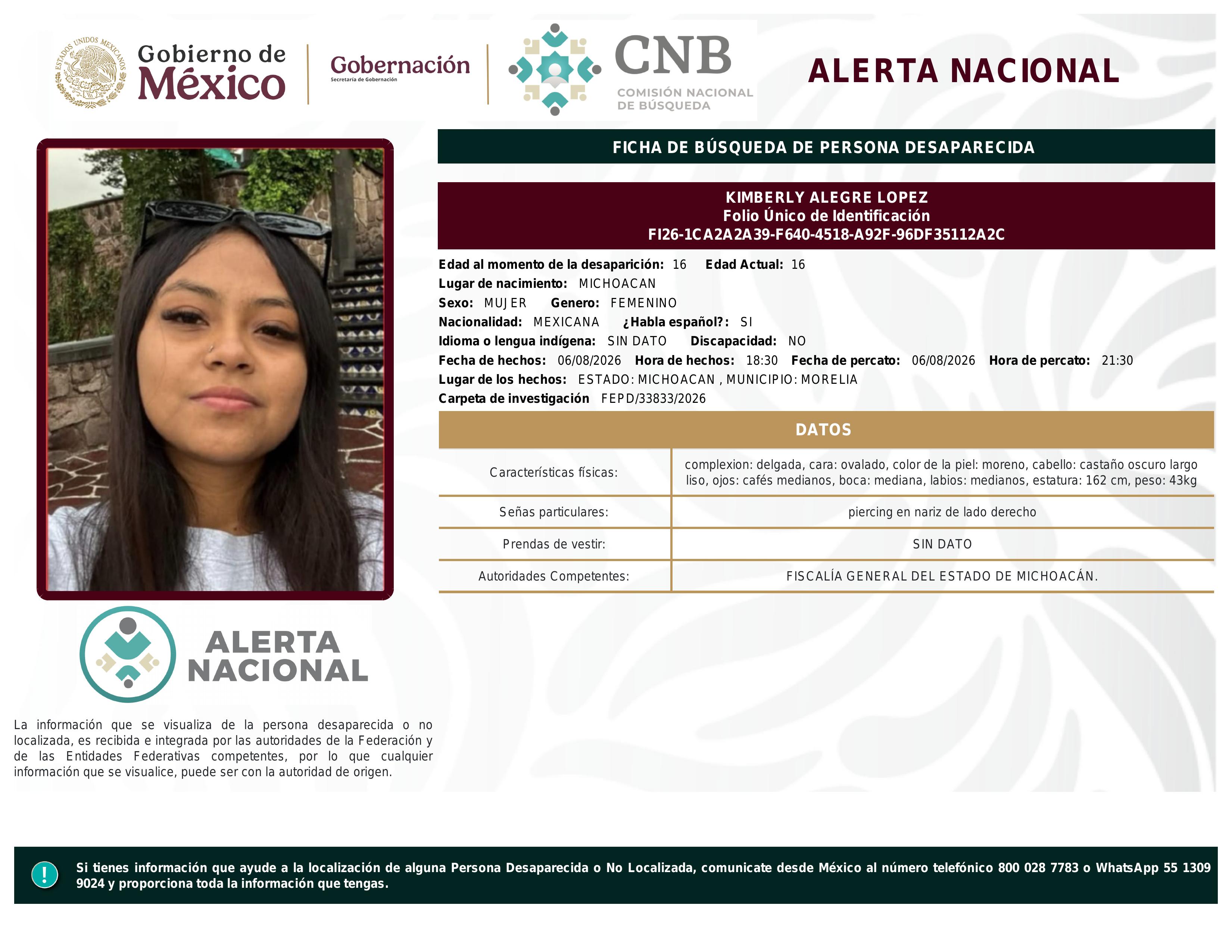 alerta nacional