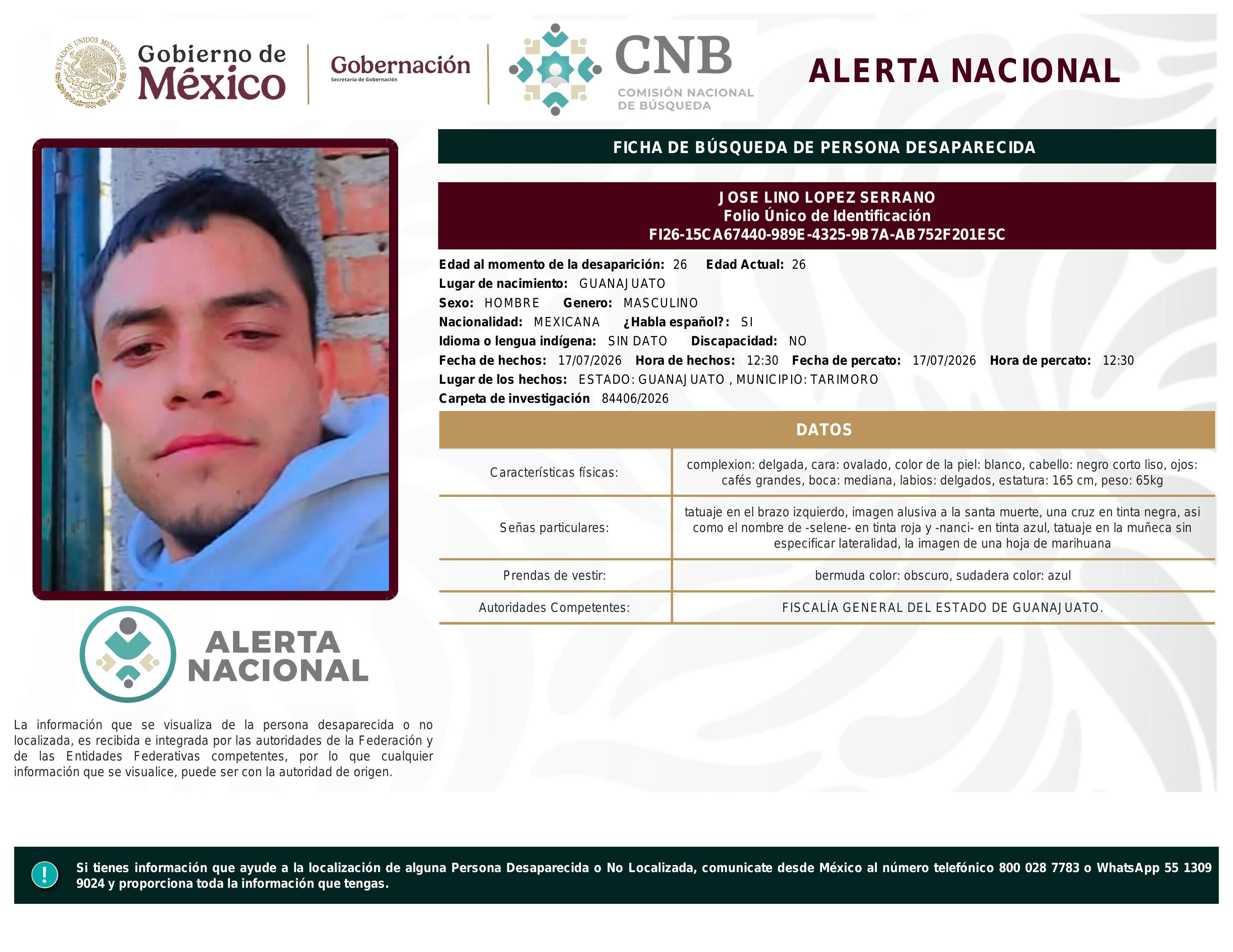 alerta nacional