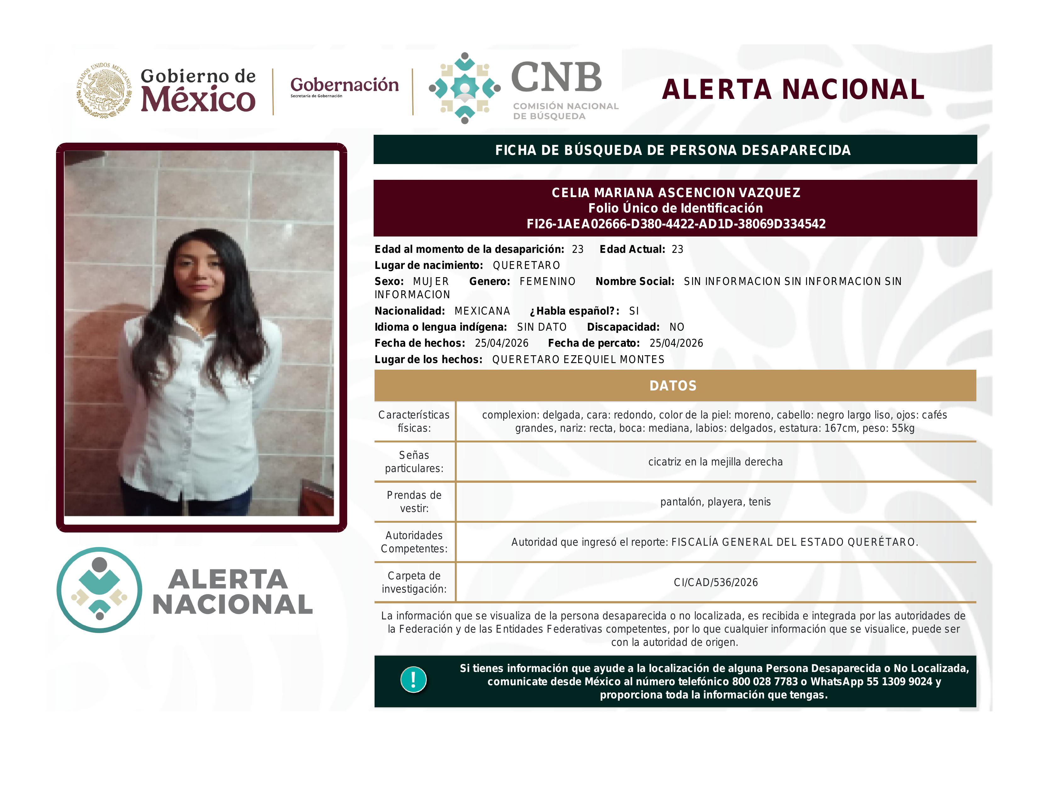 alerta nacional