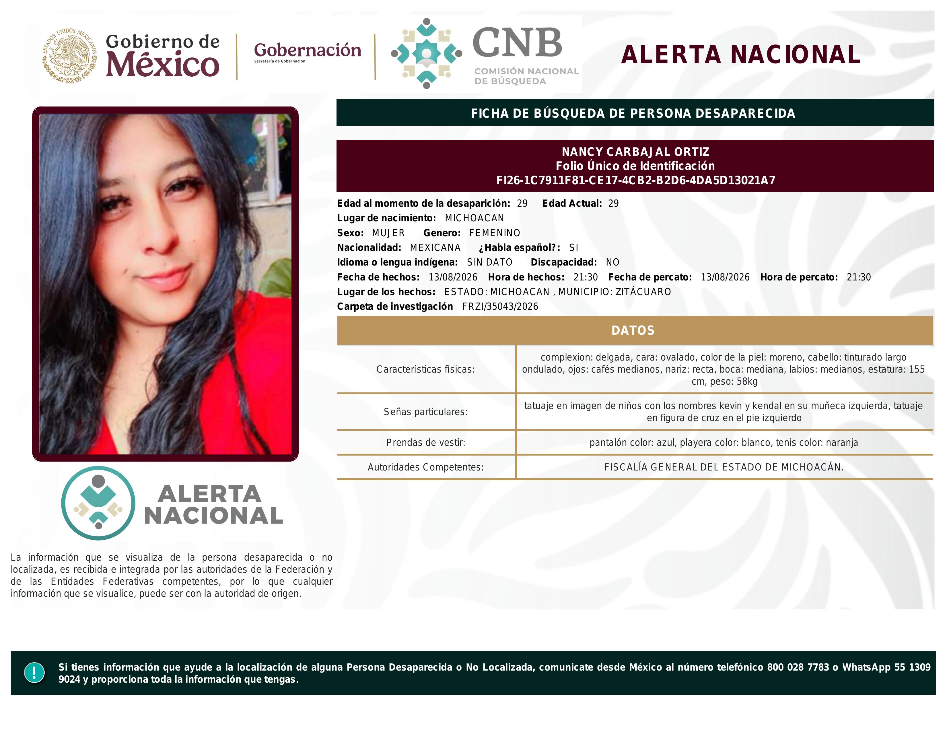 alerta nacional