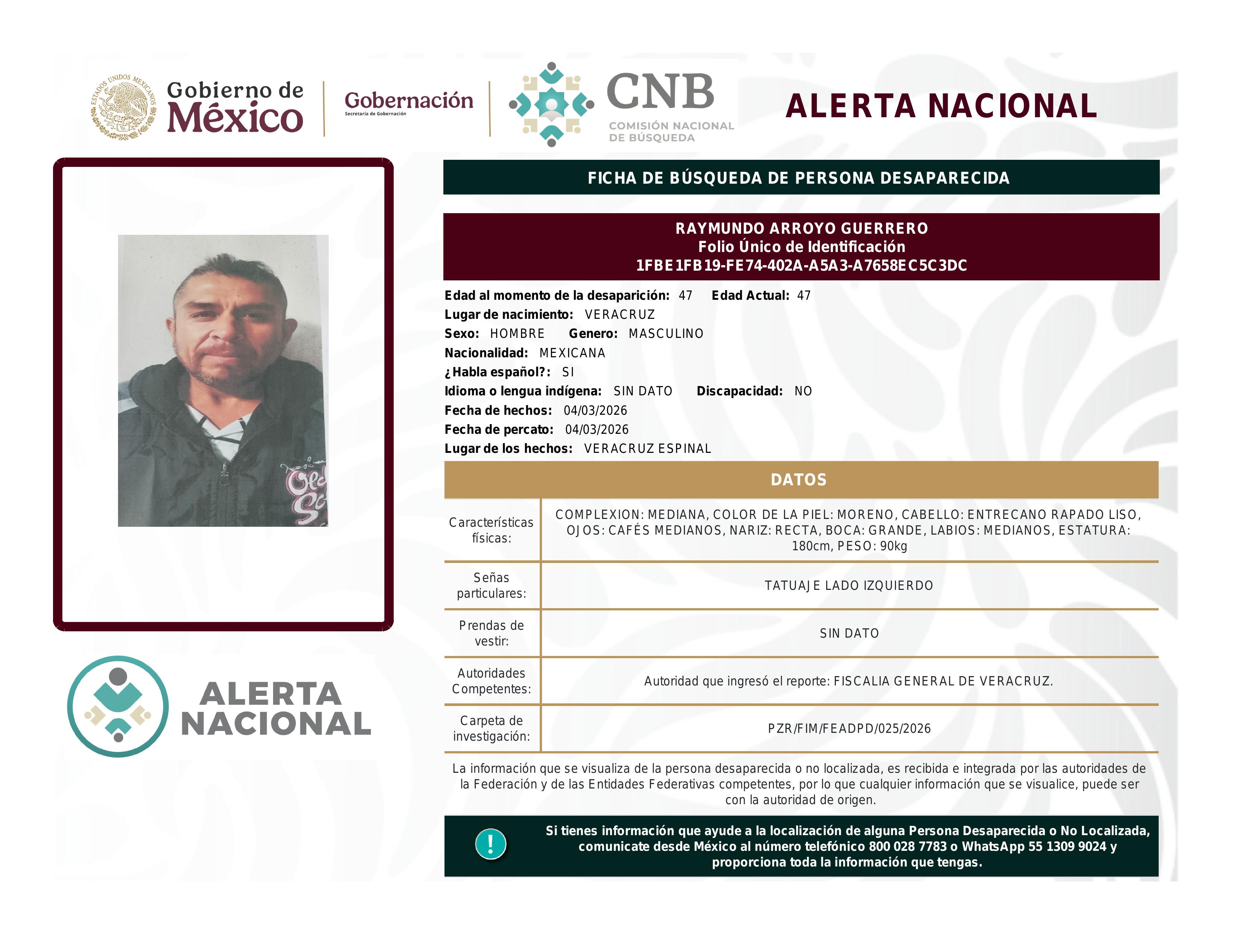alerta nacional