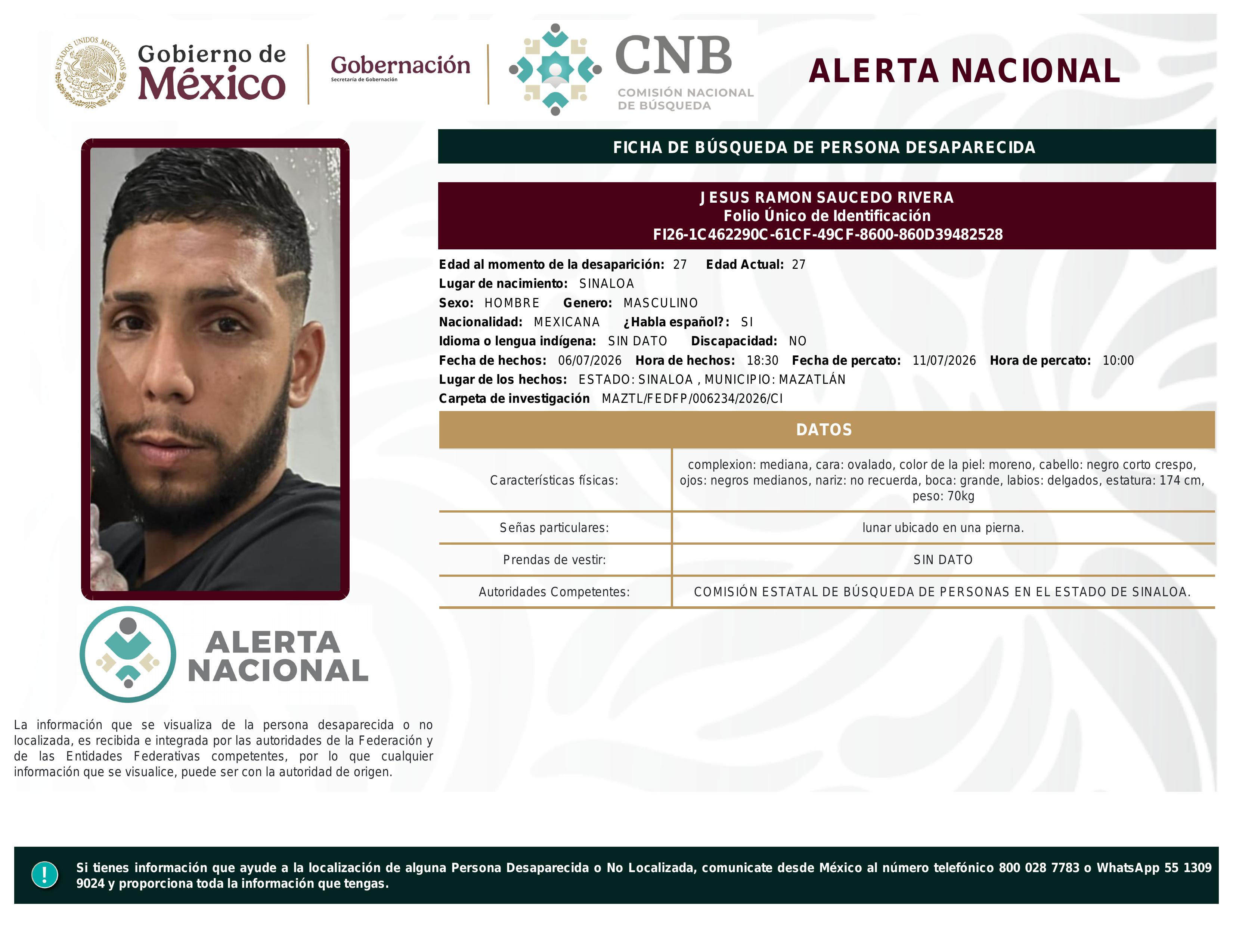 alerta nacional