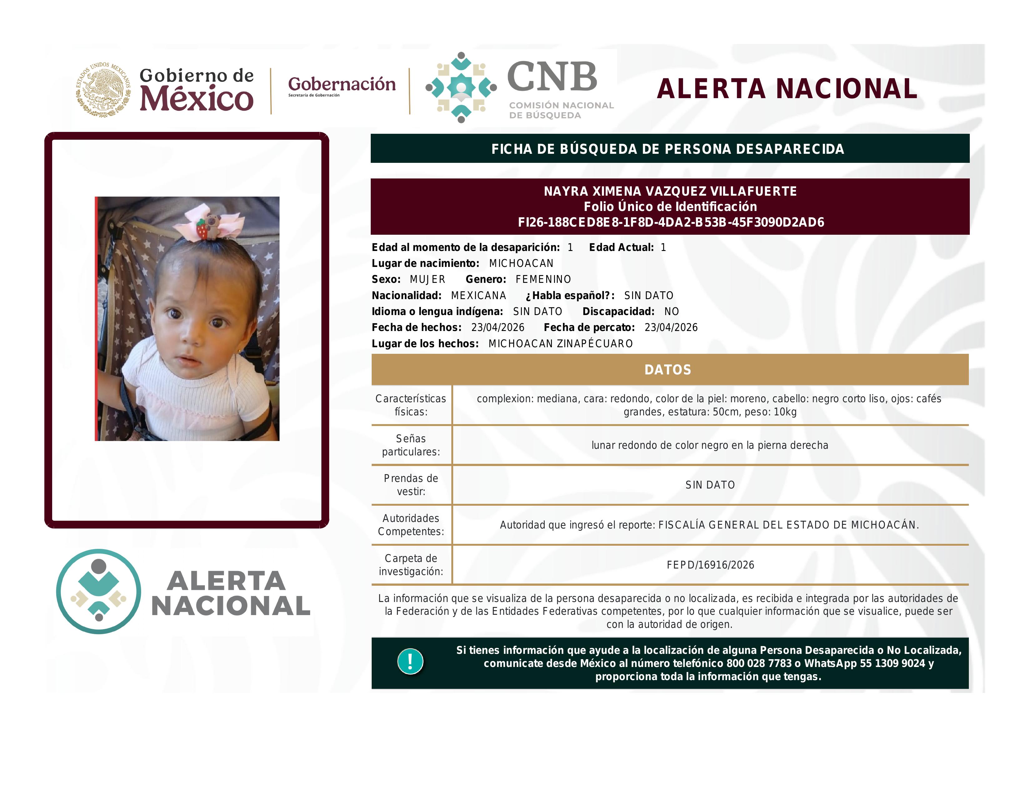 alerta nacional