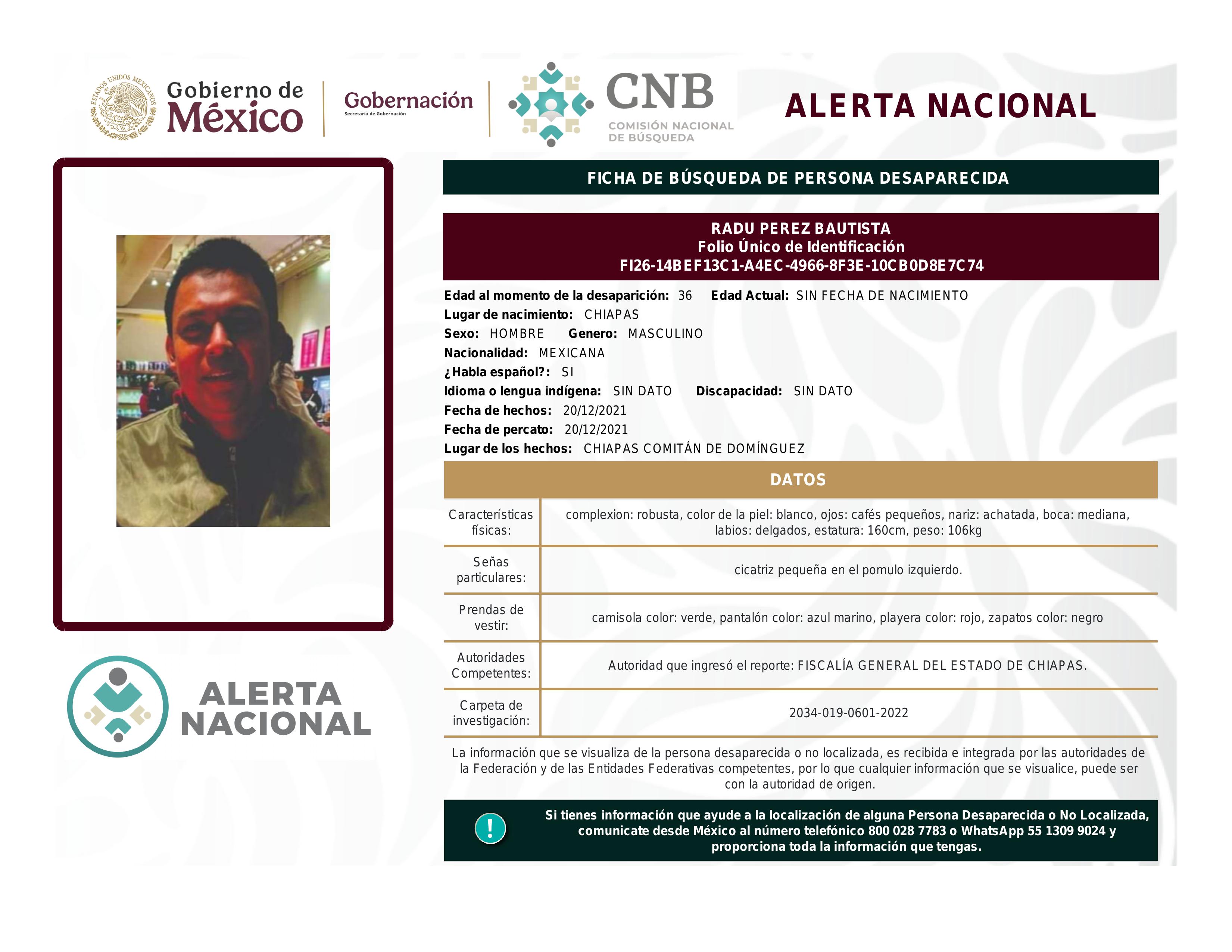 alerta nacional