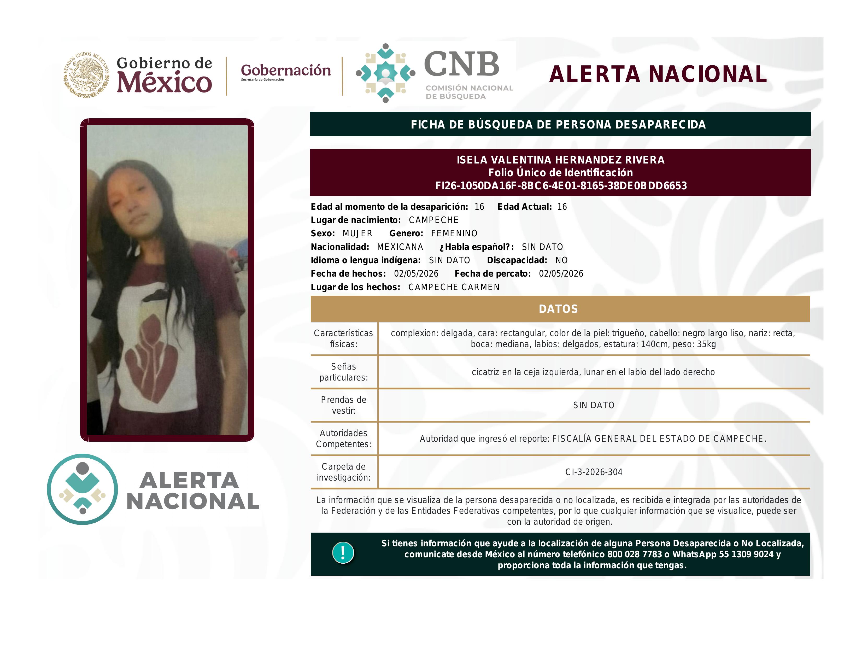alerta nacional