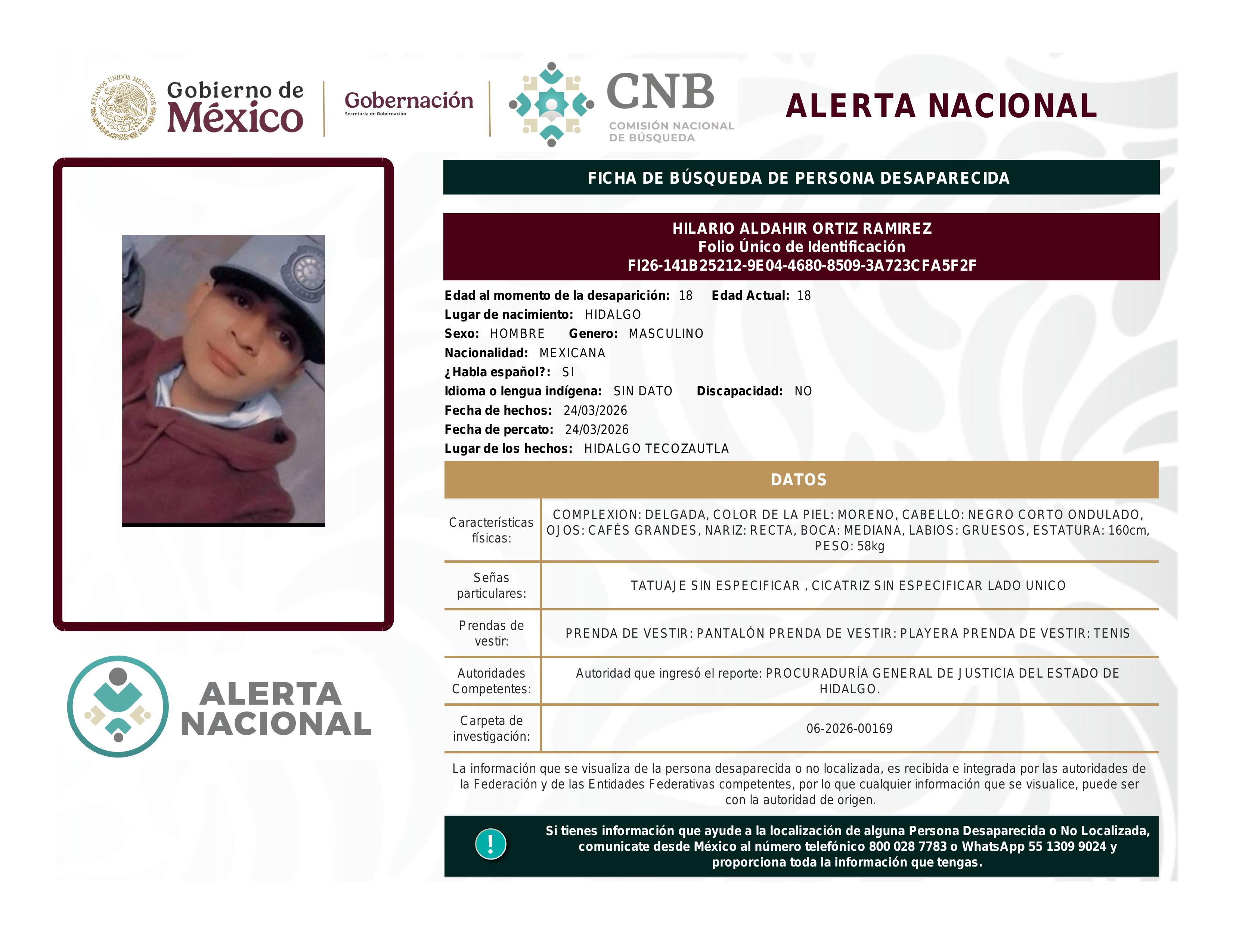 alerta nacional