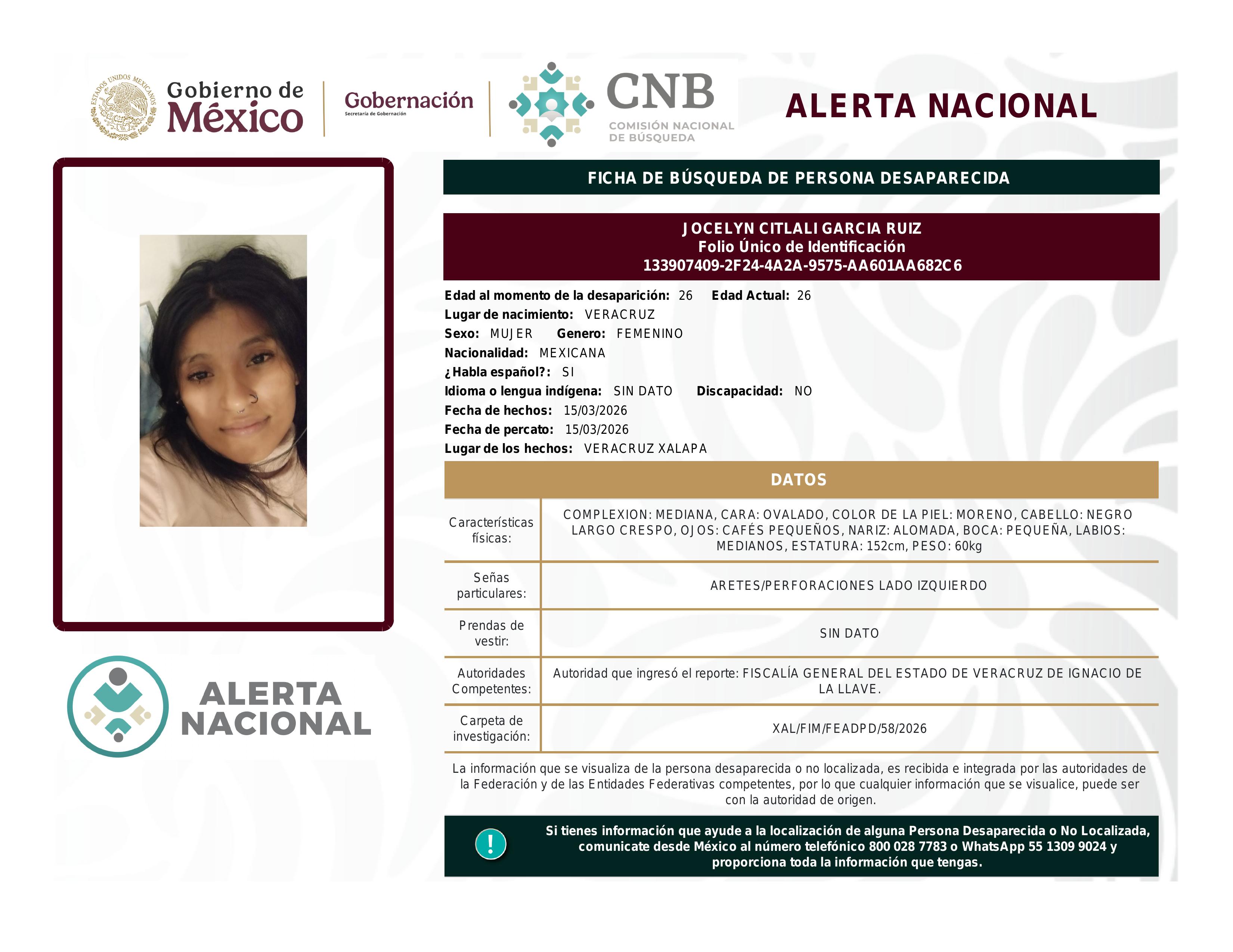 alerta nacional