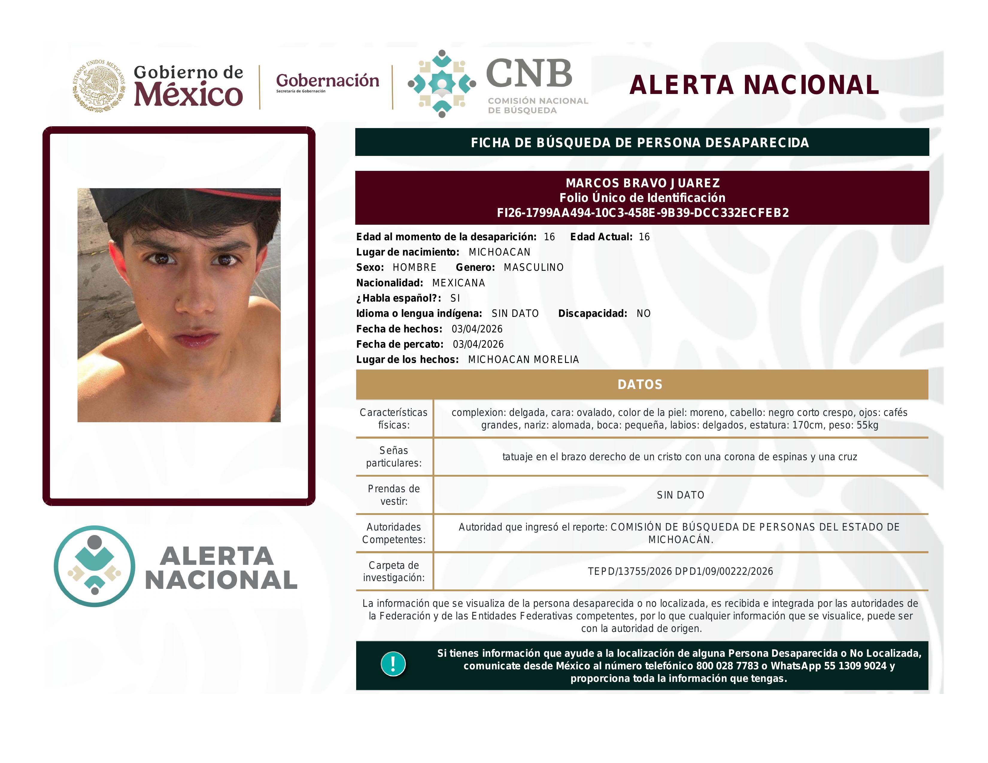 alerta nacional