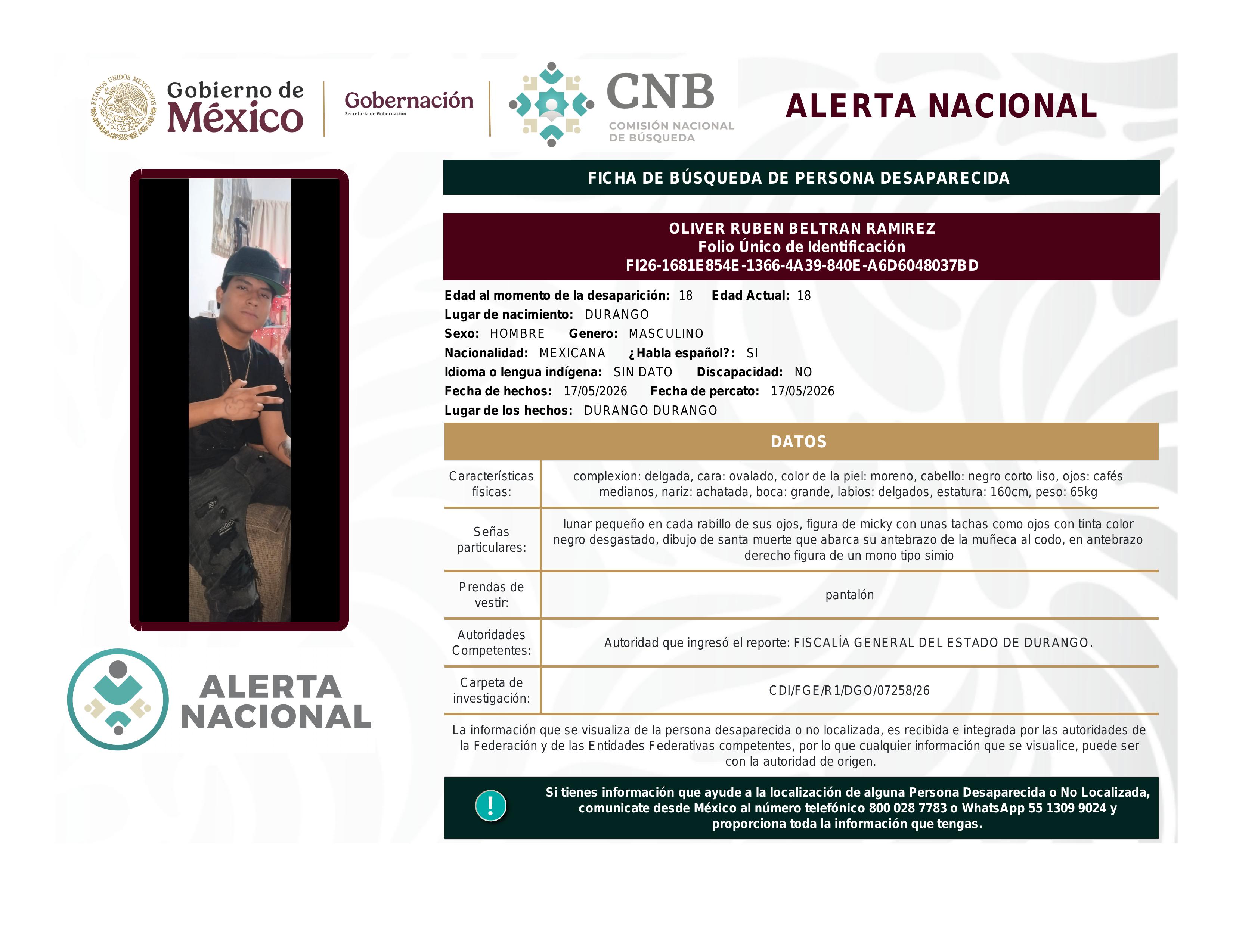 alerta nacional