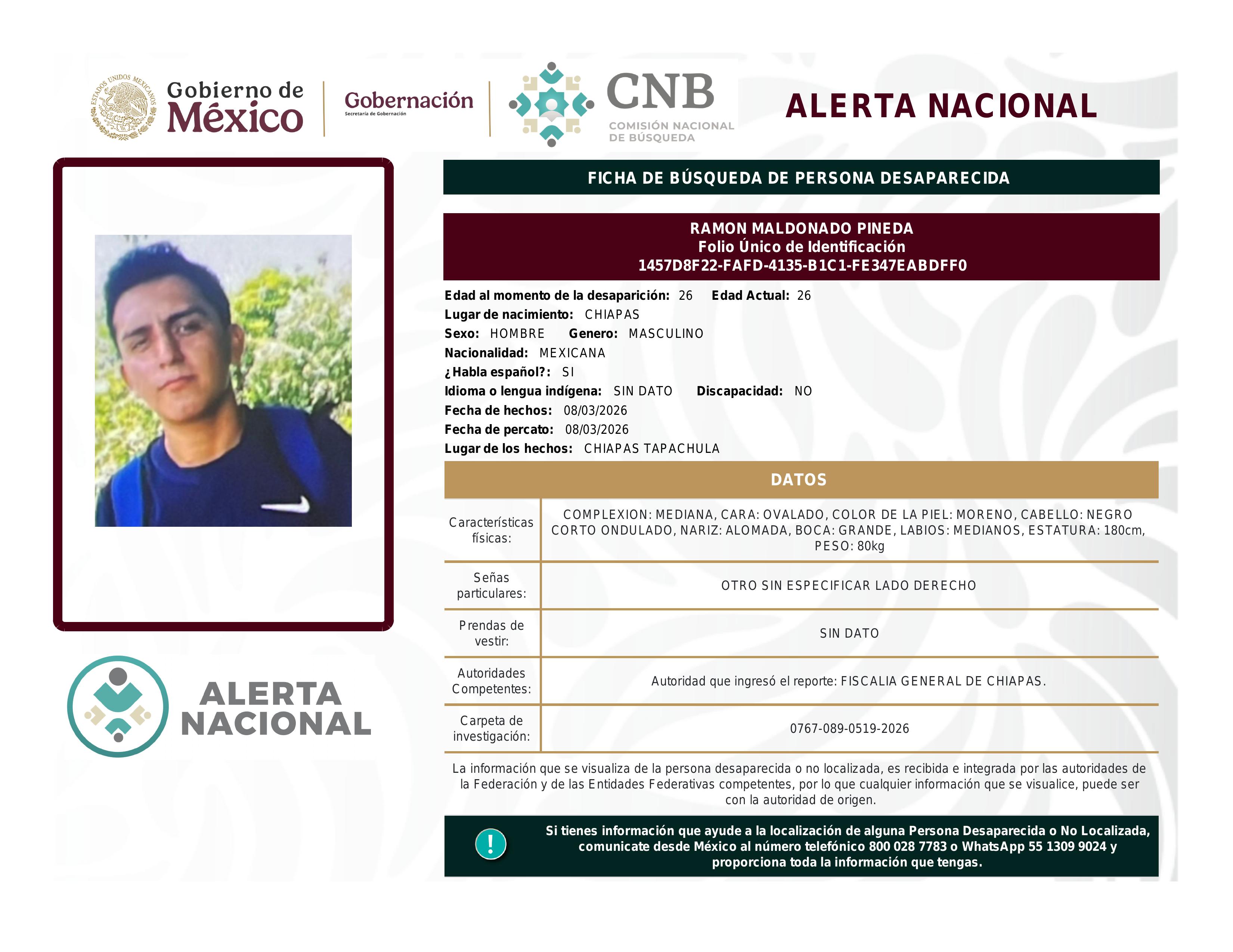 alerta nacional