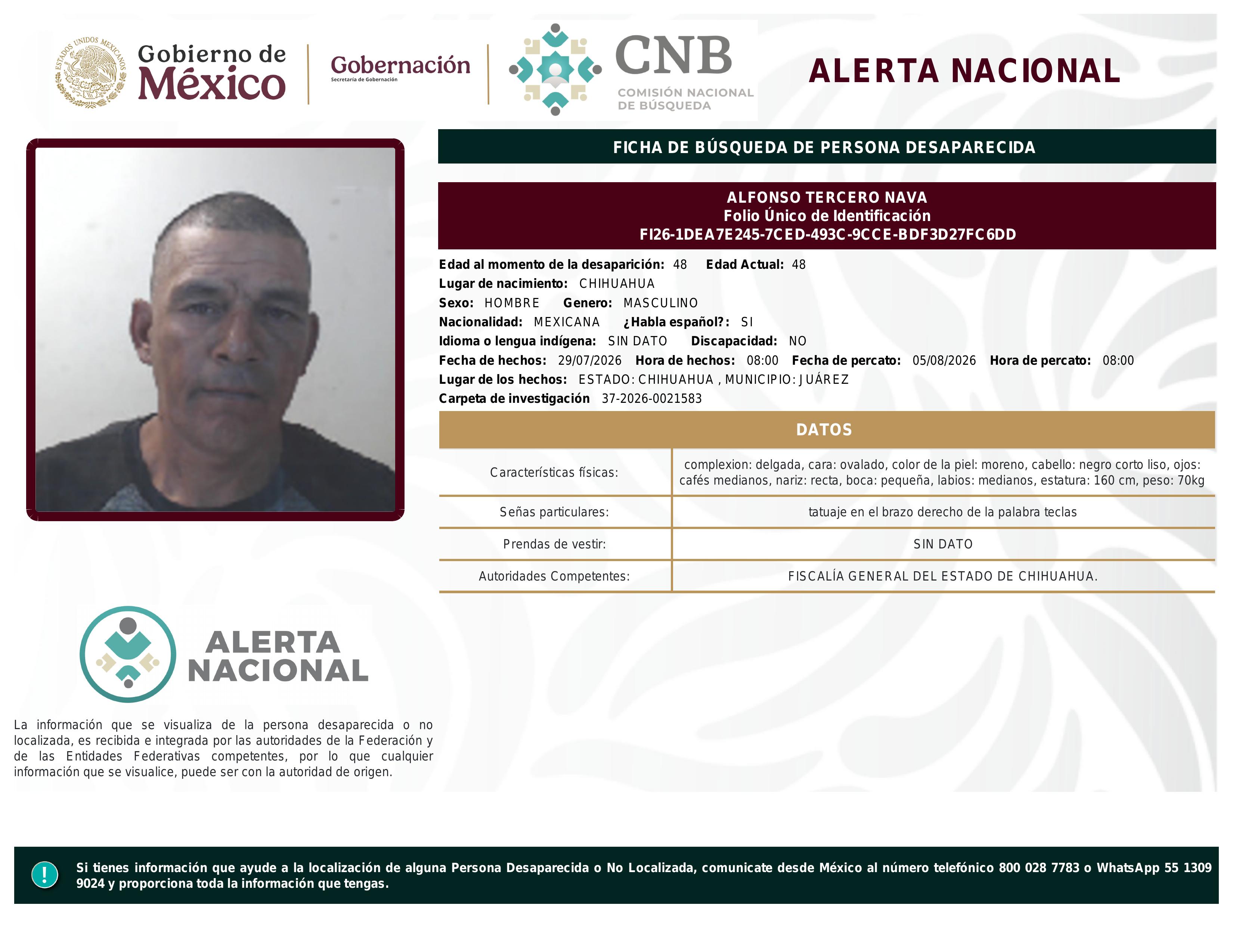 alerta nacional