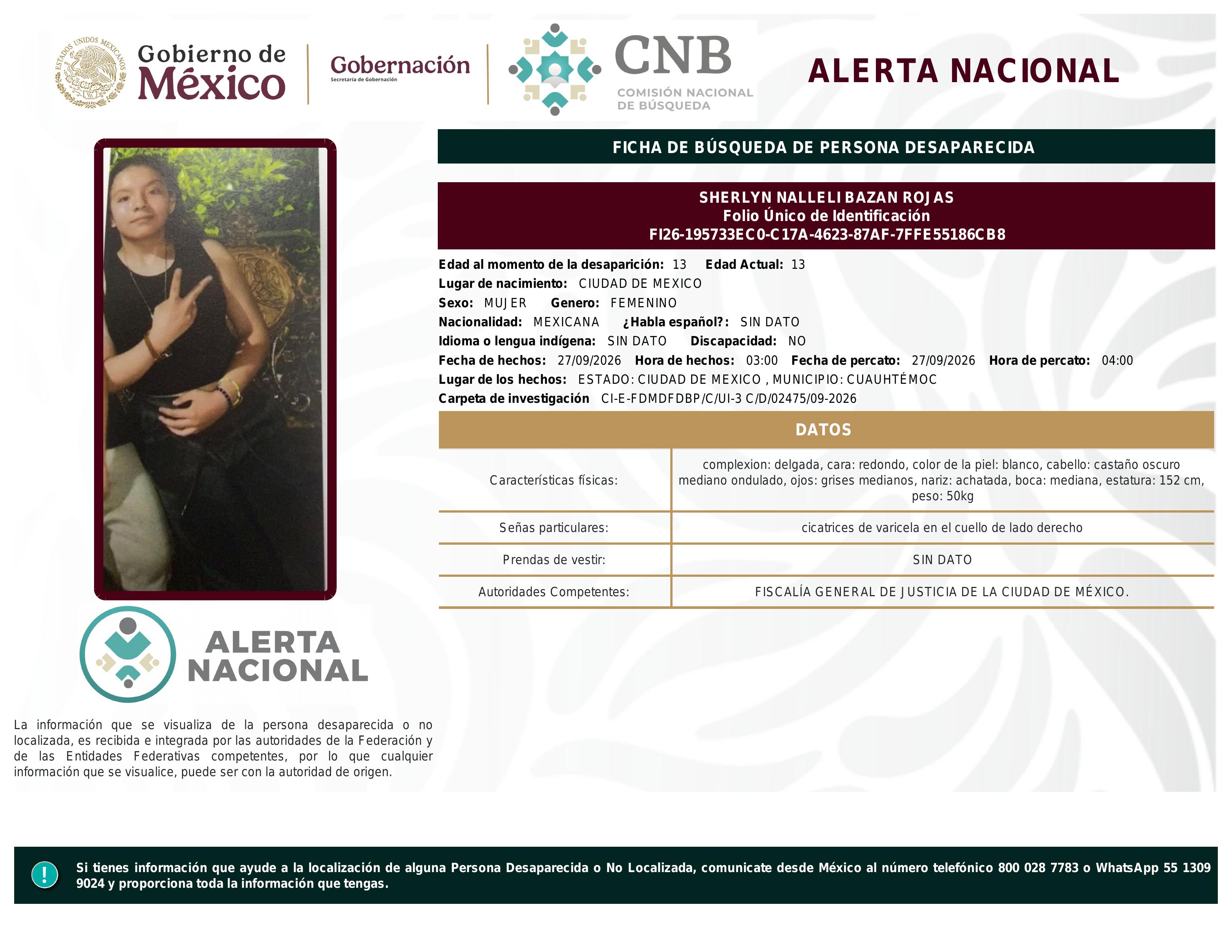 alerta nacional
