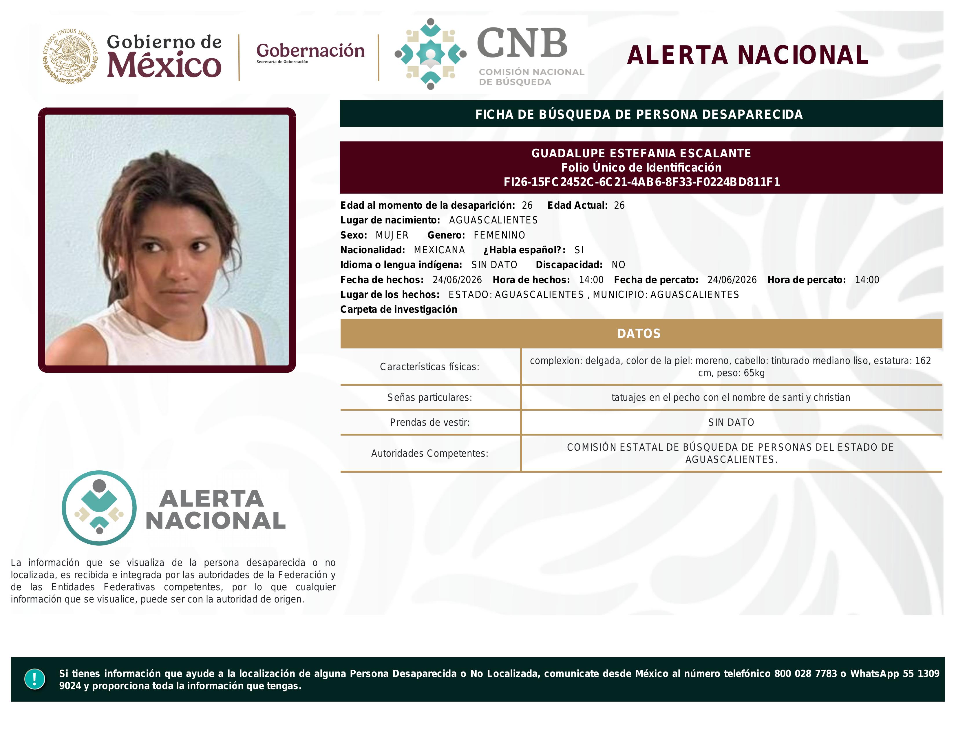 alerta nacional