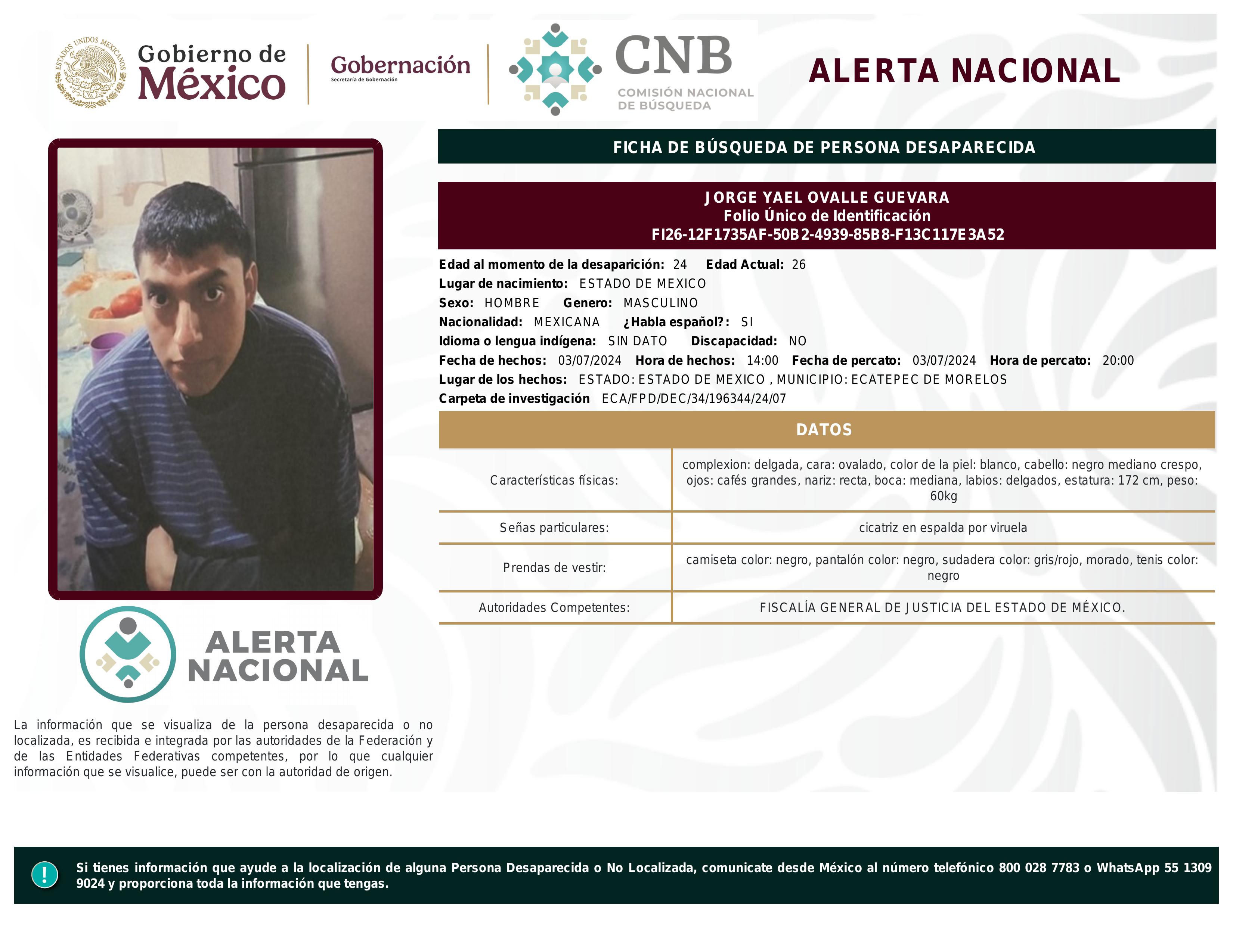 alerta nacional