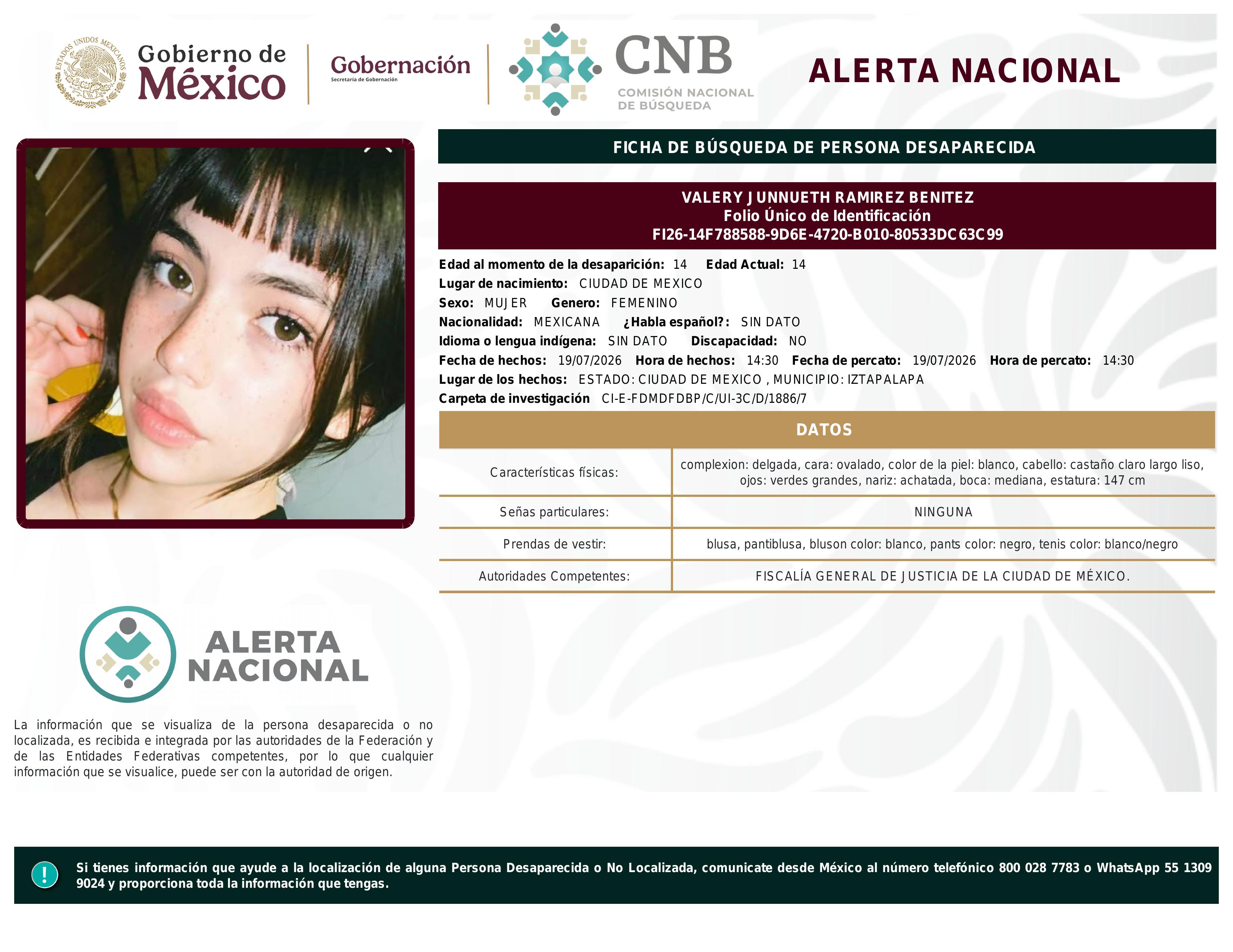 alerta nacional