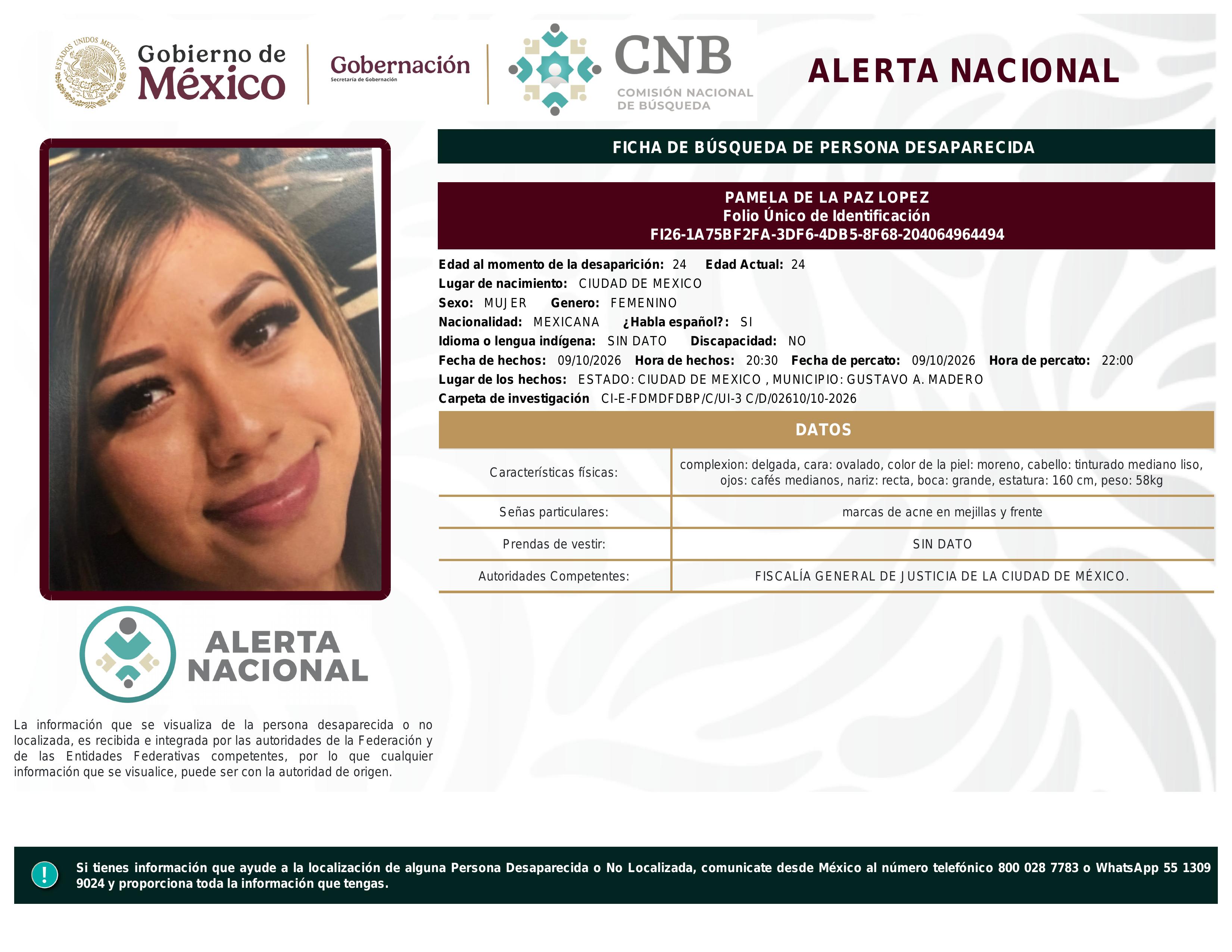 alerta nacional