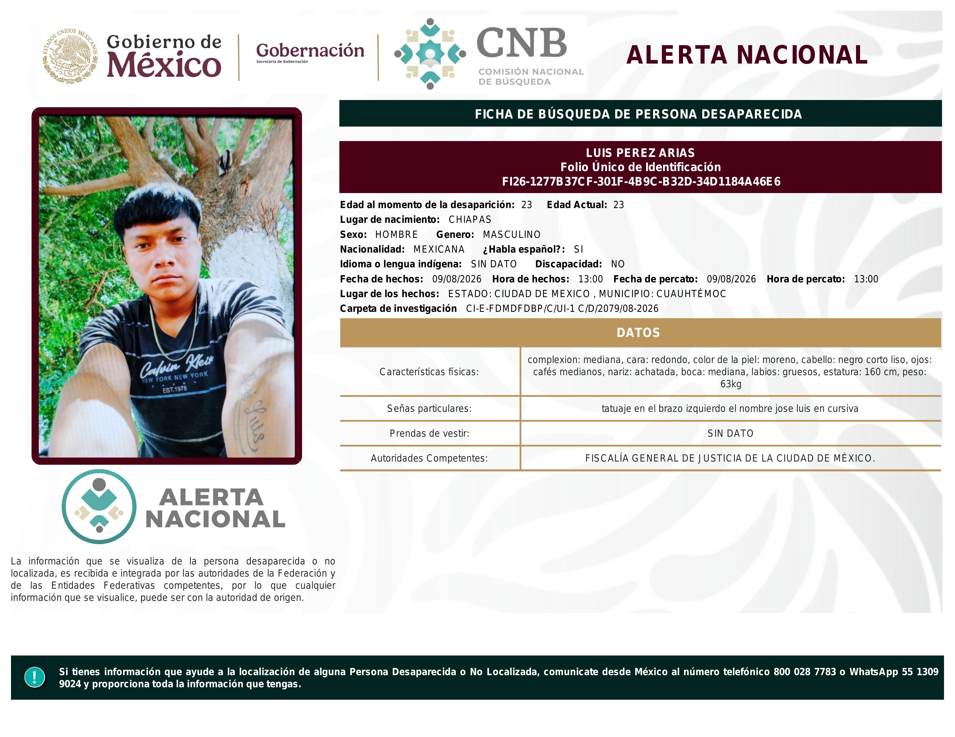 alerta nacional