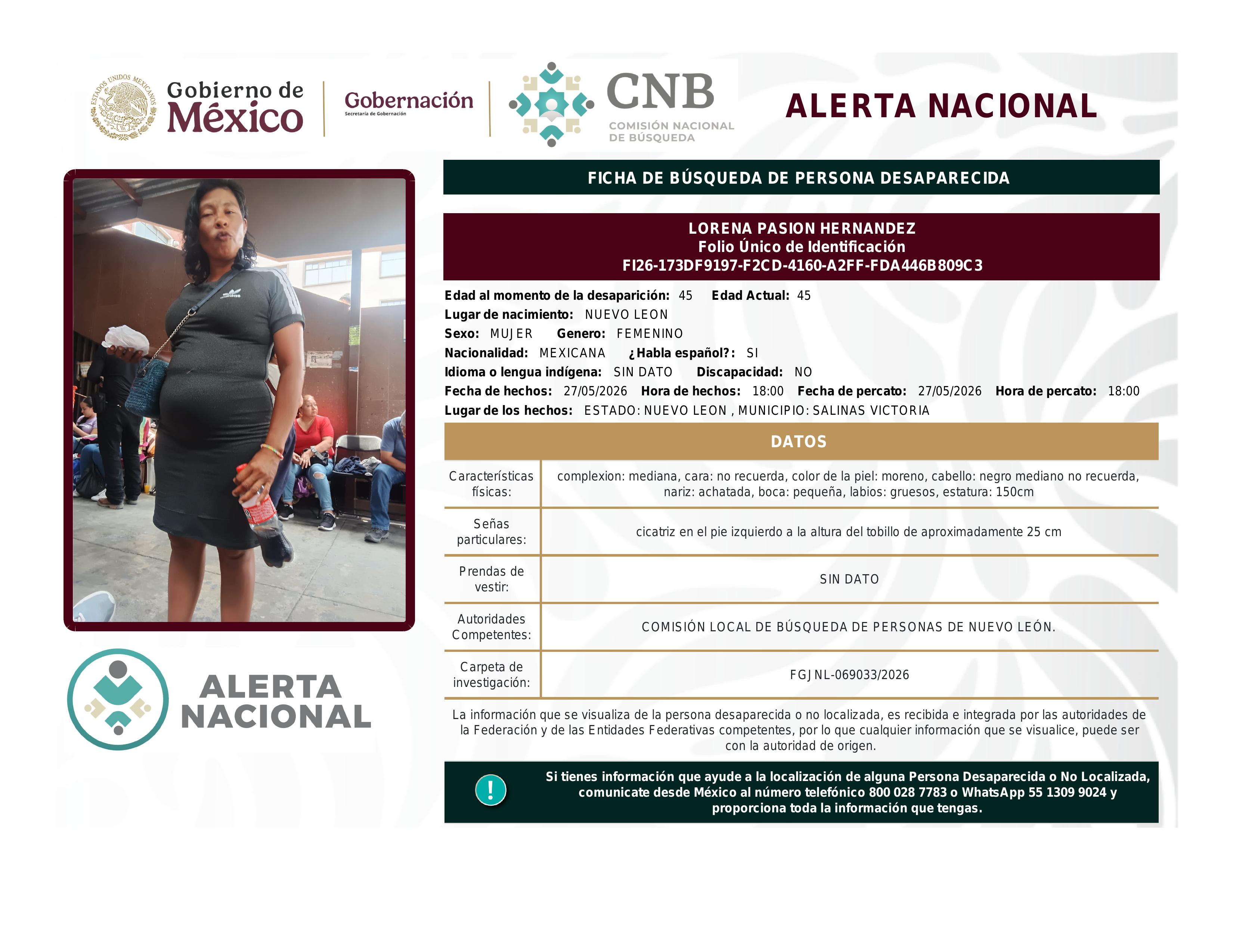 alerta nacional