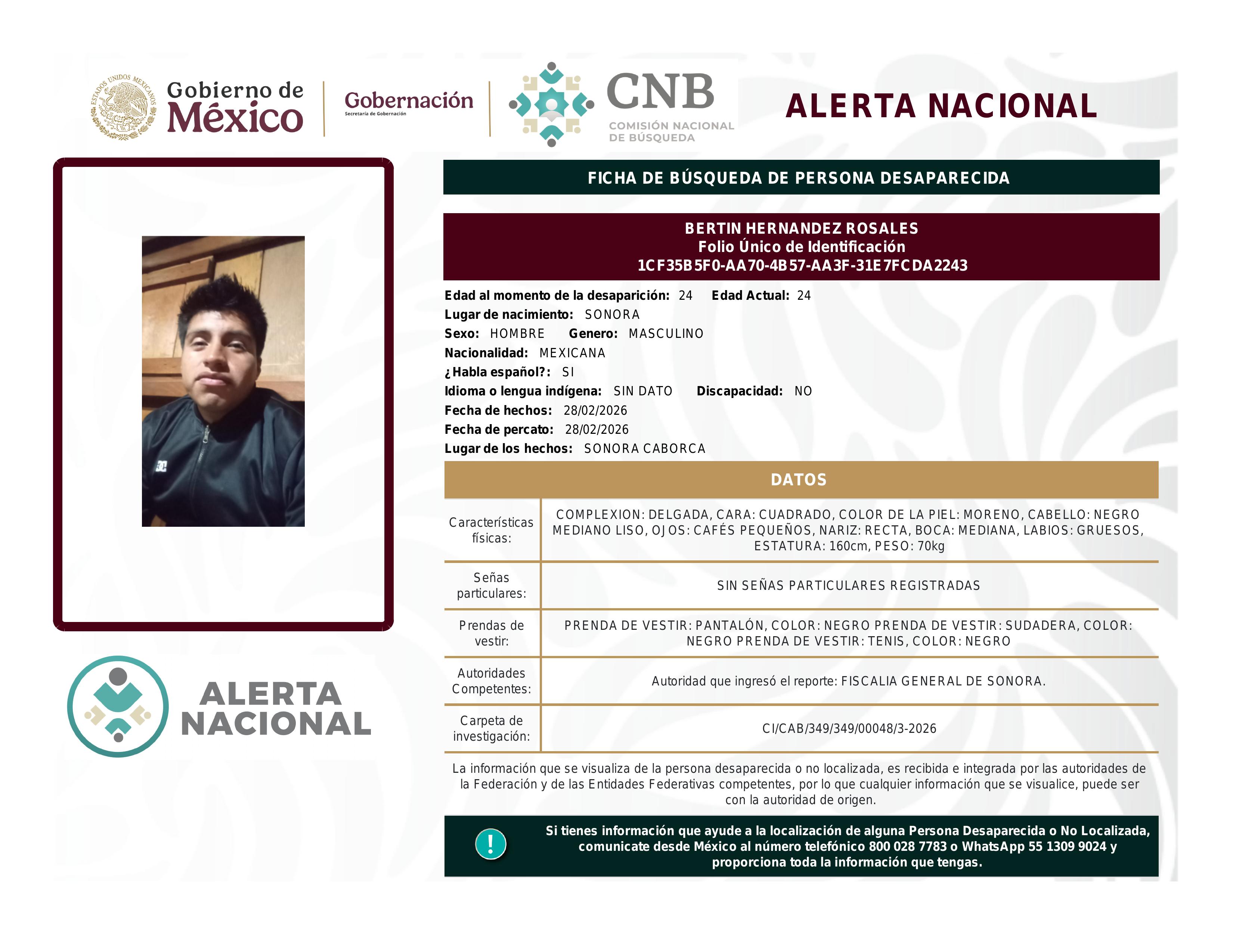 alerta nacional