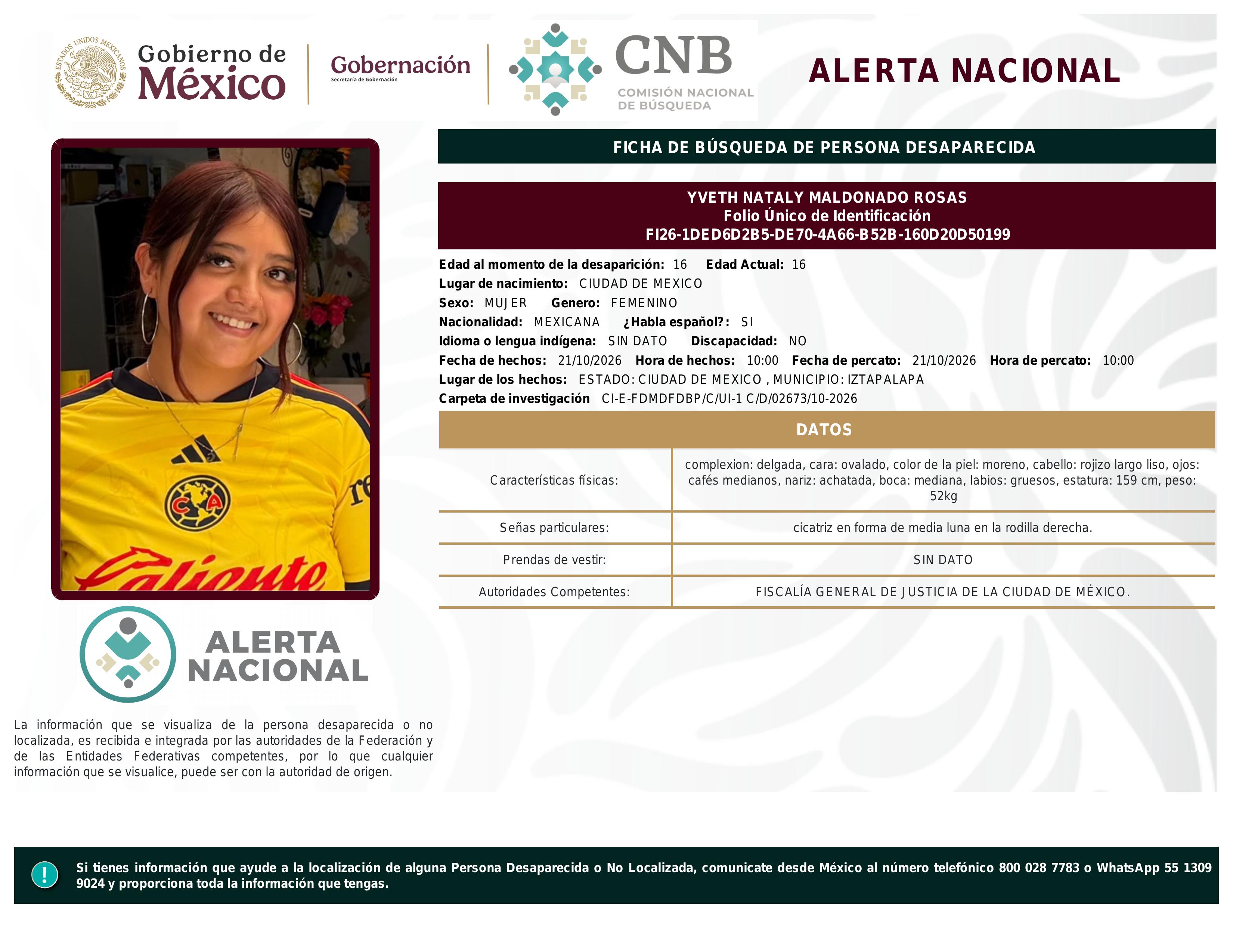 alerta nacional