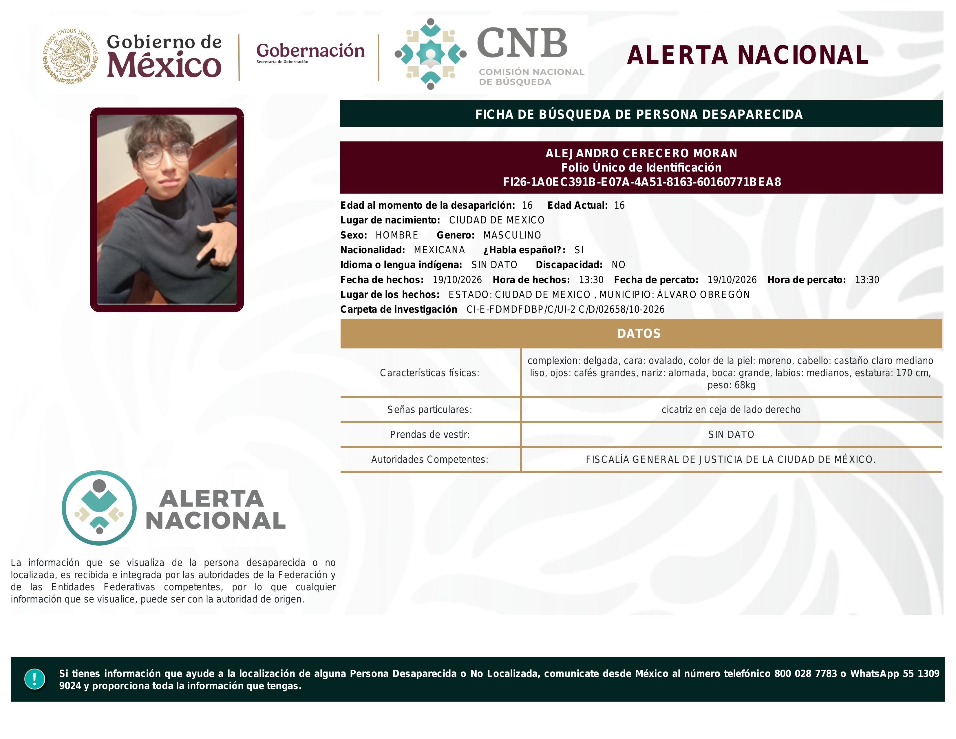 alerta nacional