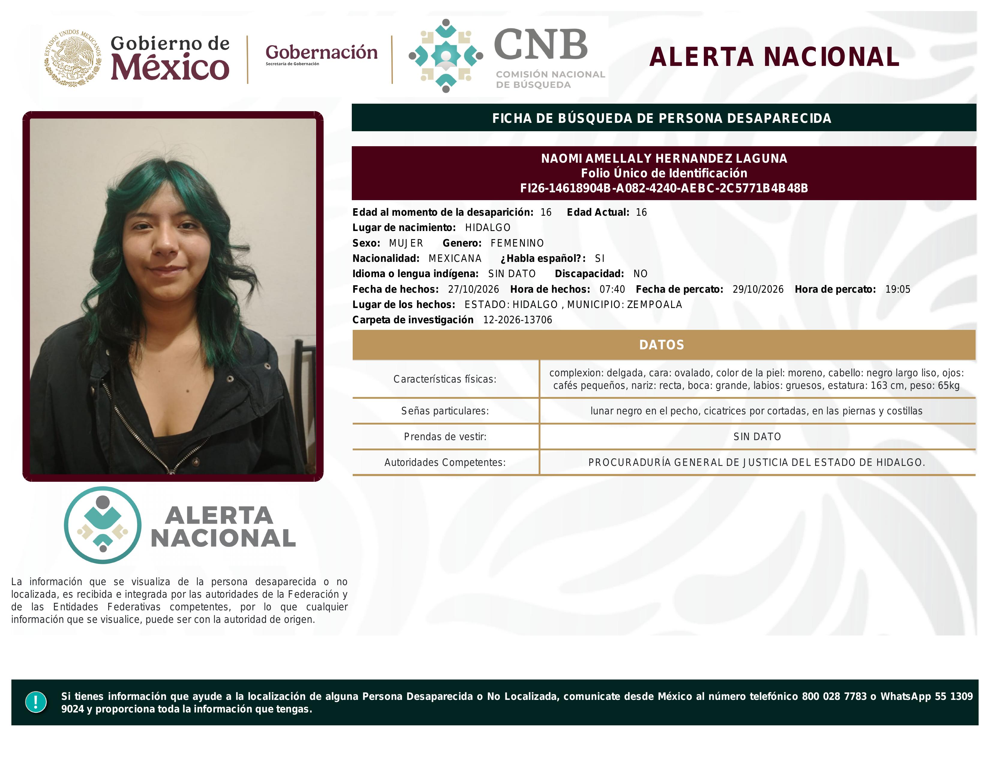 alerta nacional