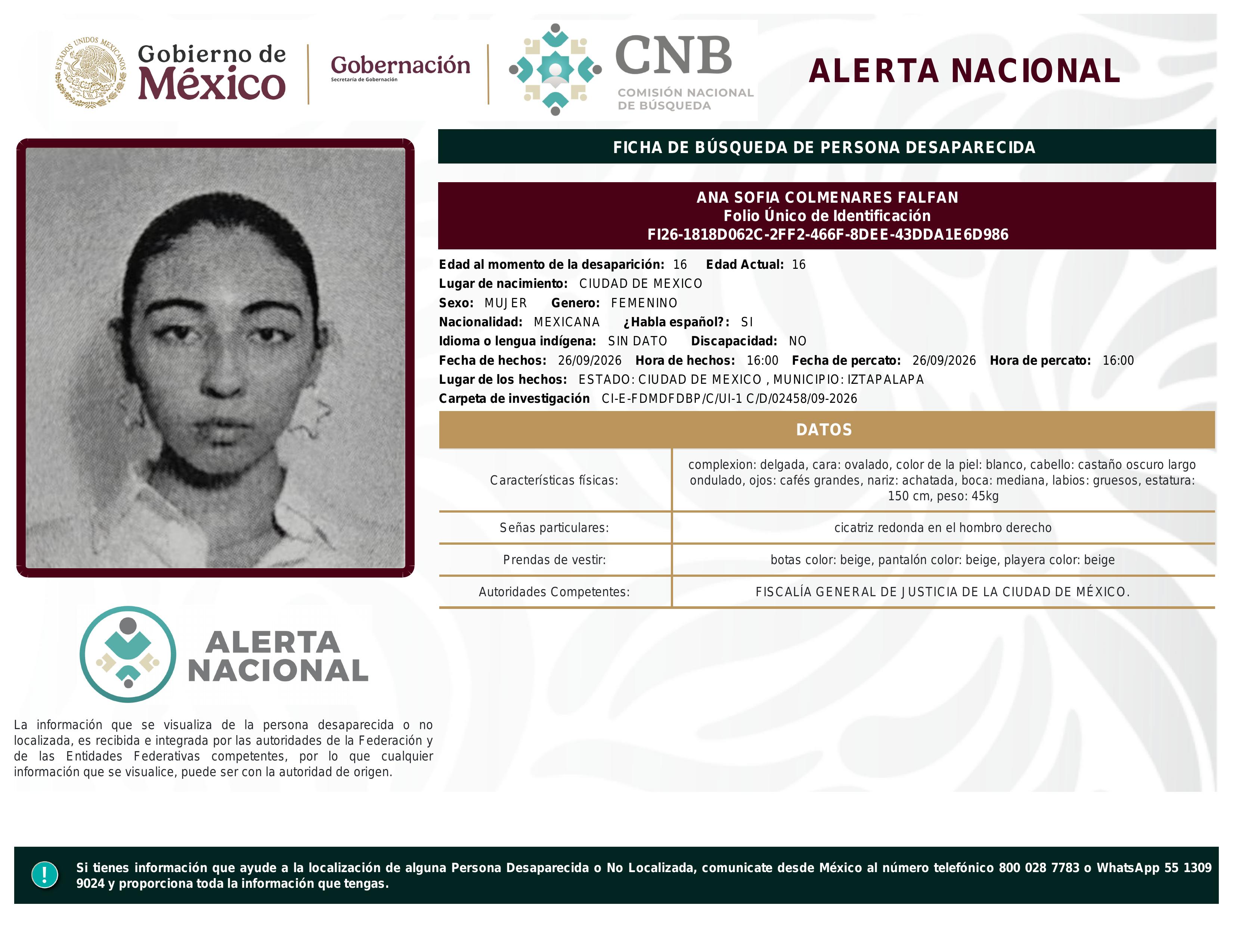 alerta nacional
