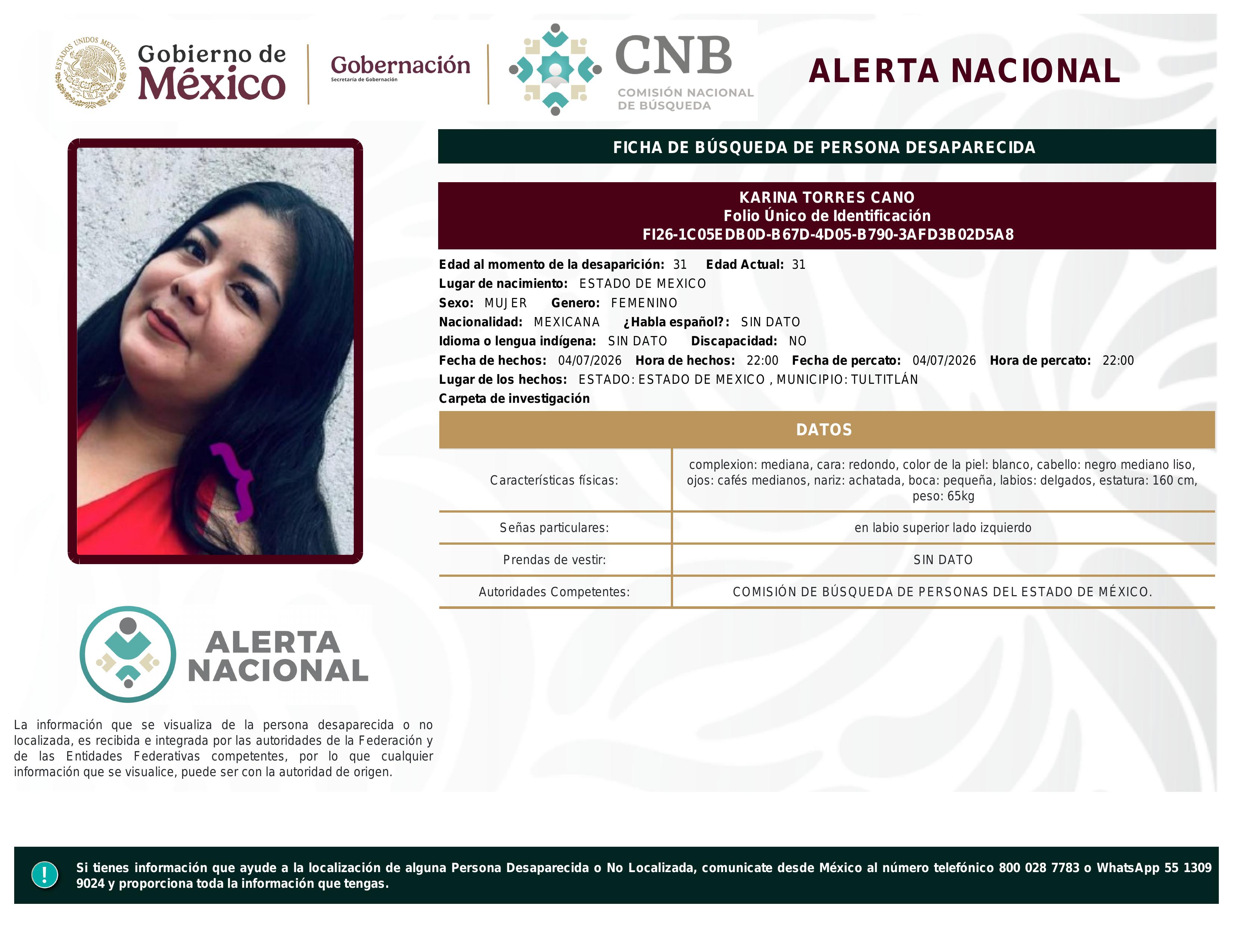 alerta nacional