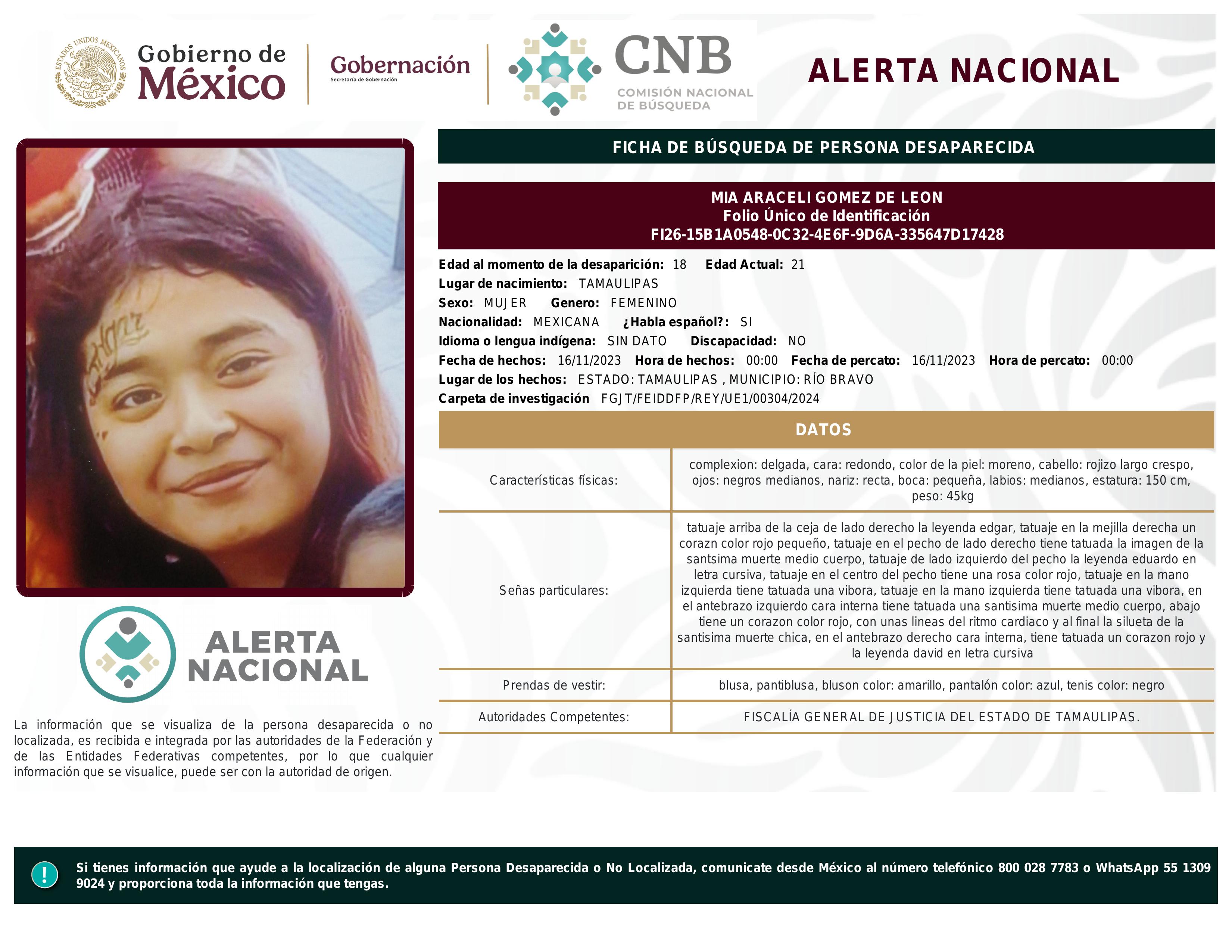 alerta nacional