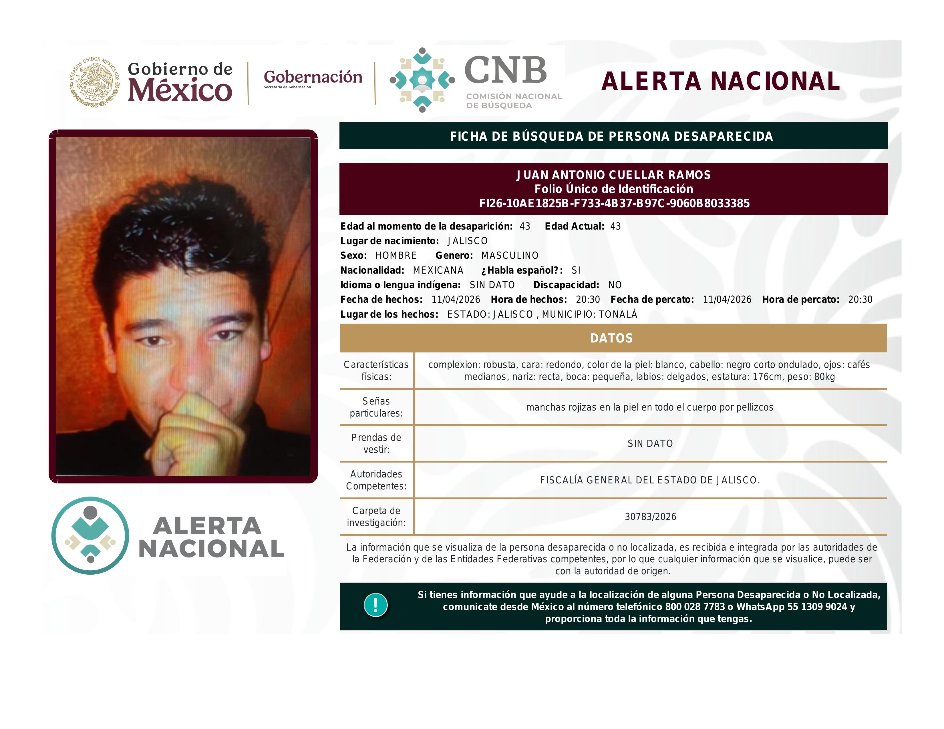alerta nacional