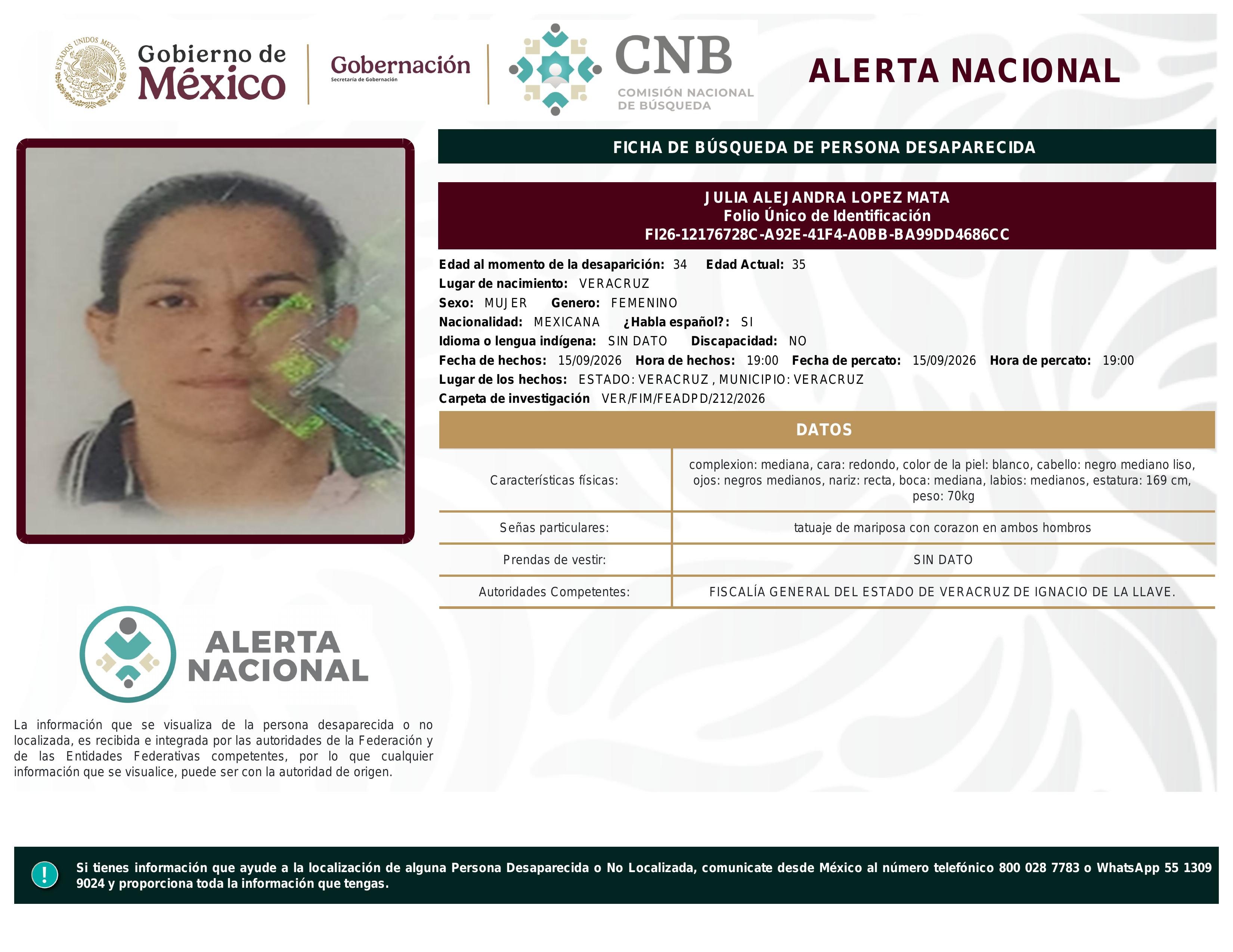 alerta nacional
