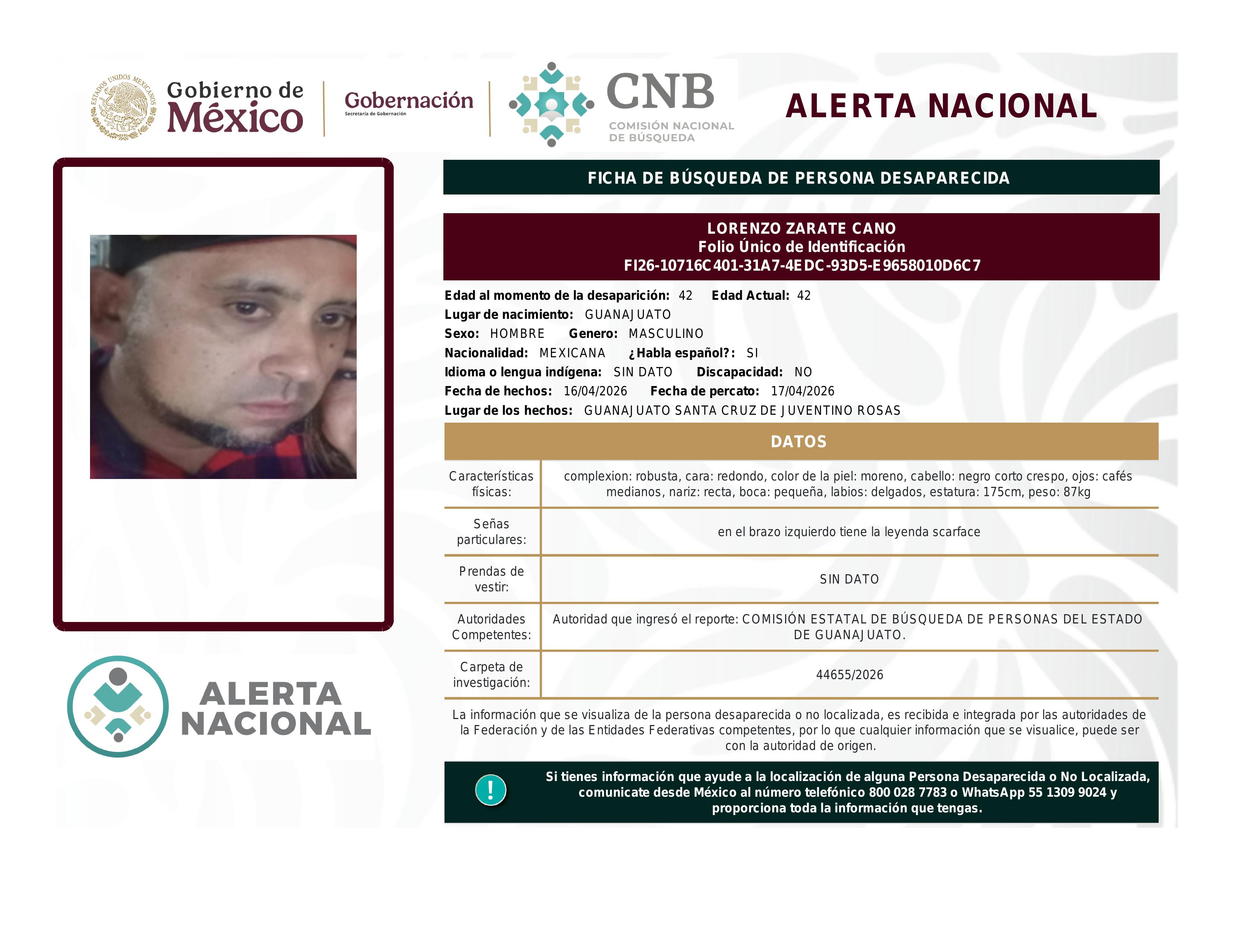 alerta nacional