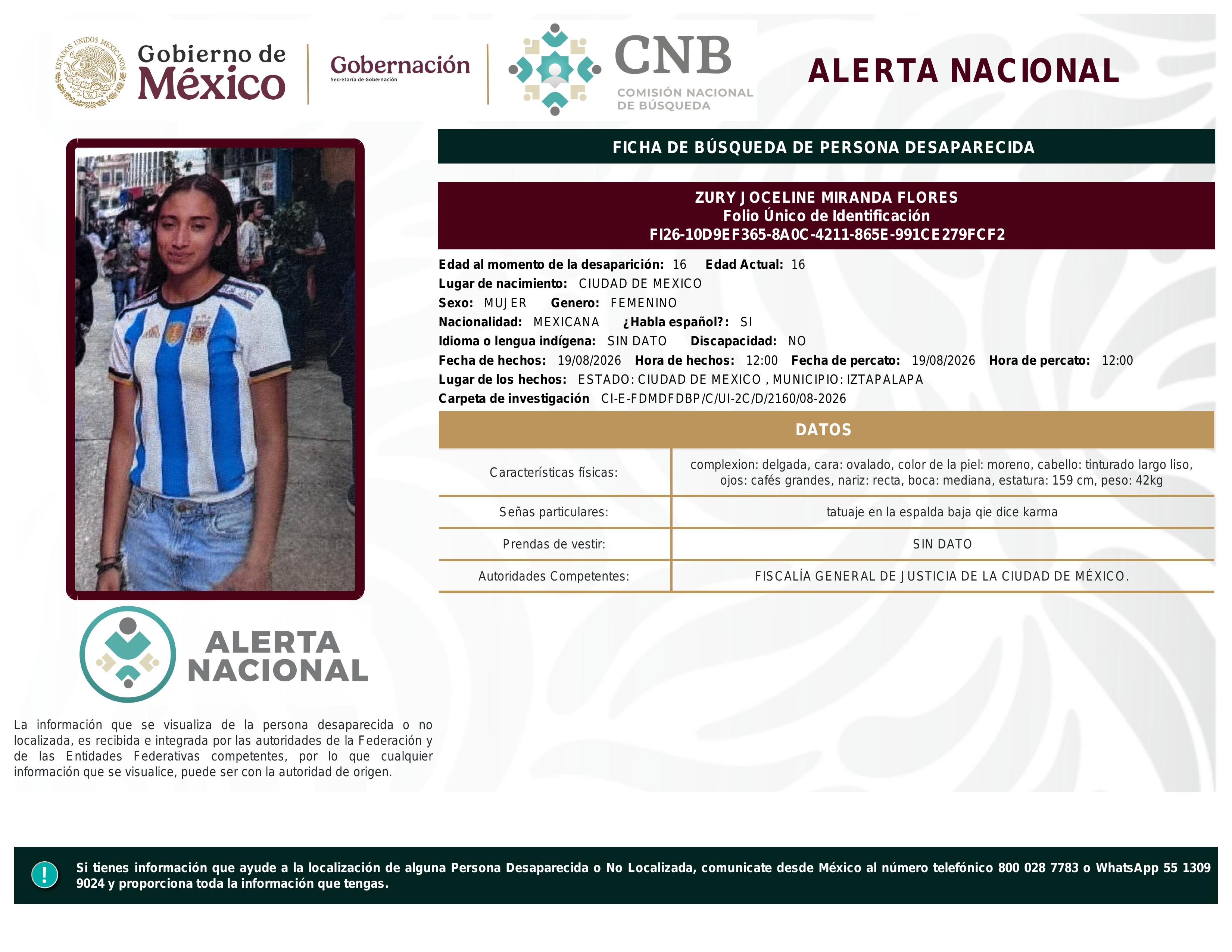 alerta nacional