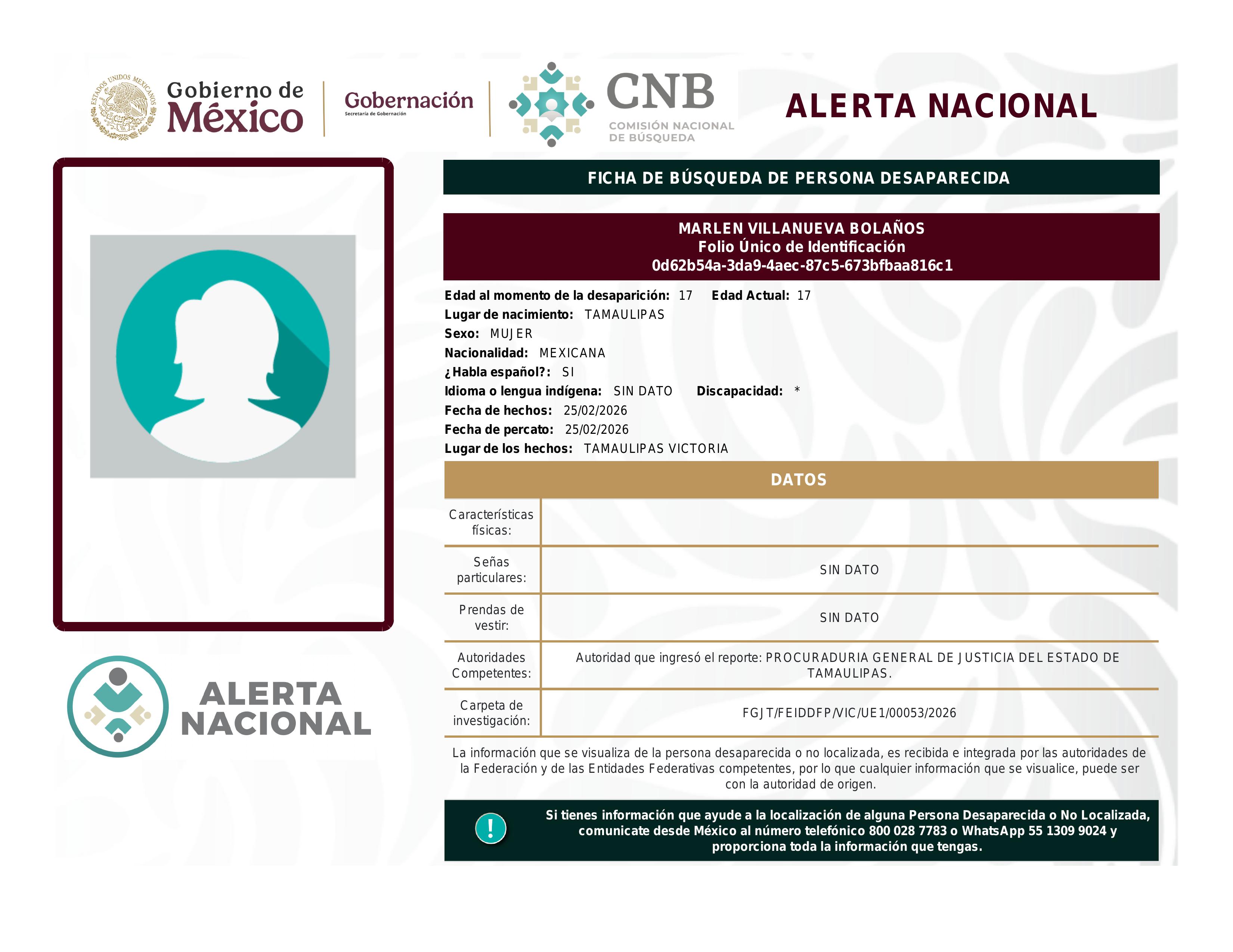 alerta nacional