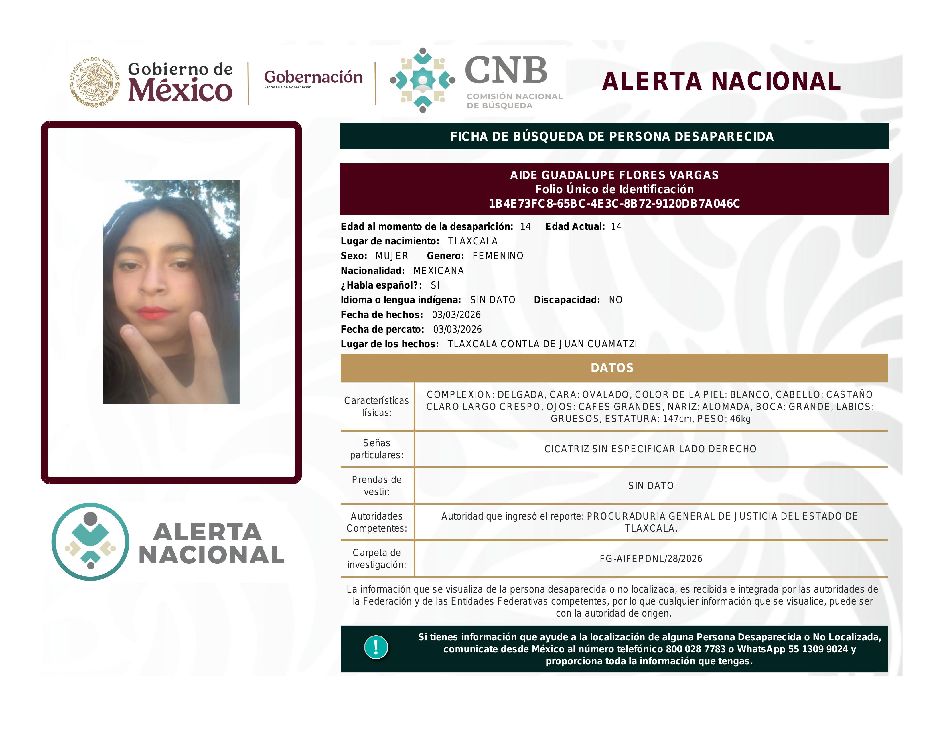 alerta nacional