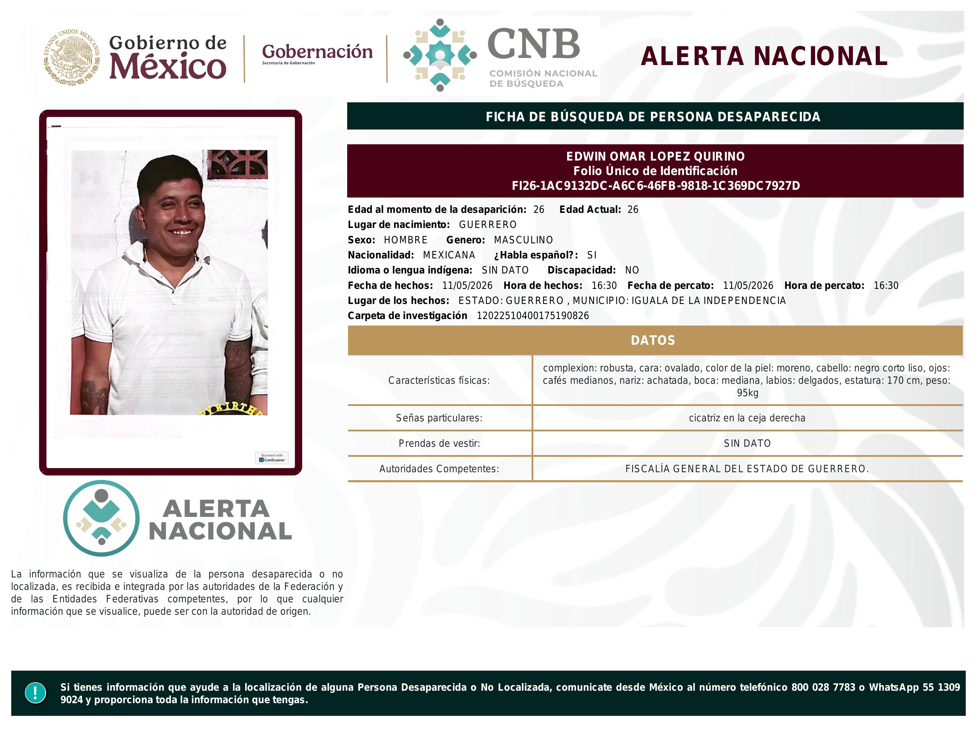 alerta nacional