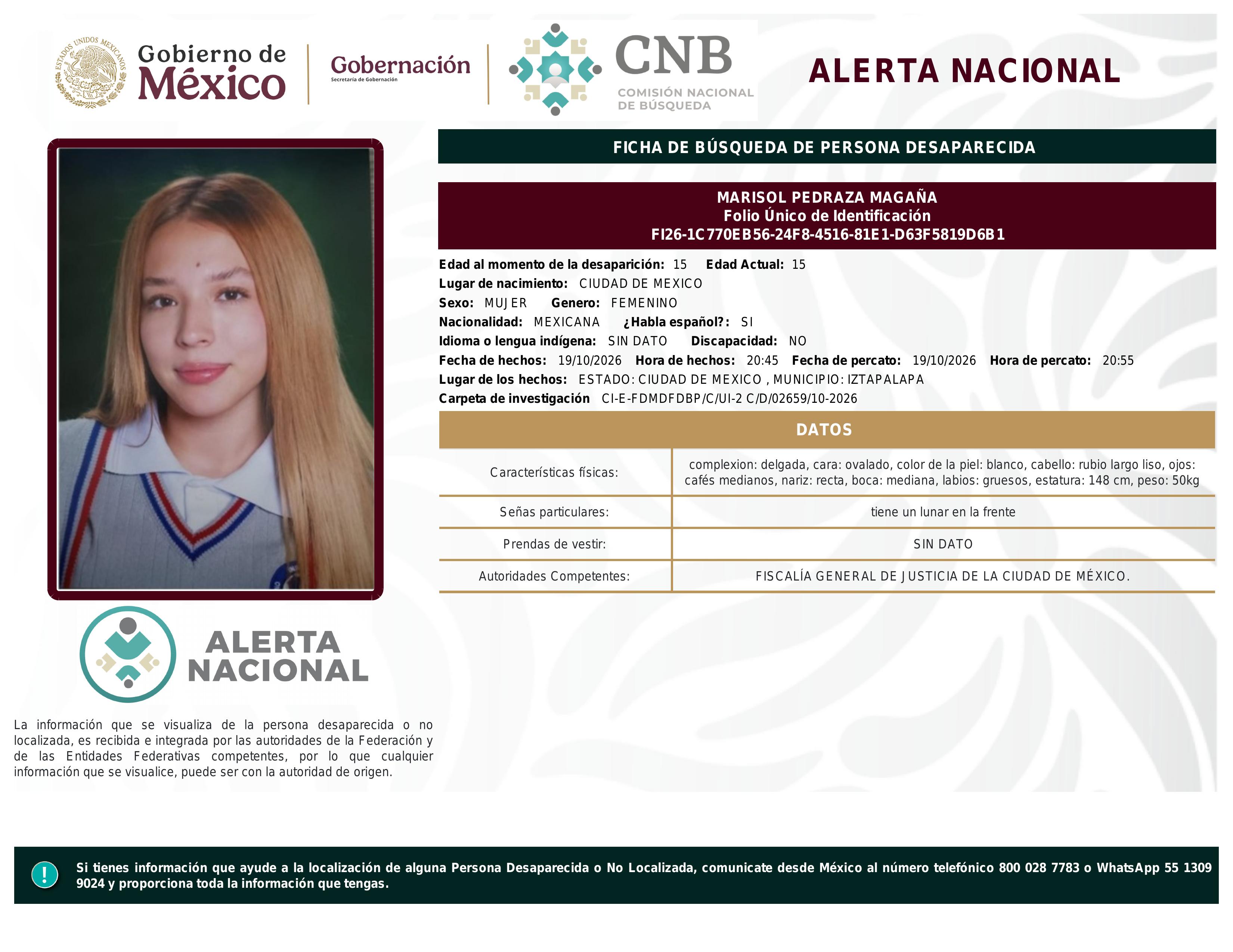 alerta nacional