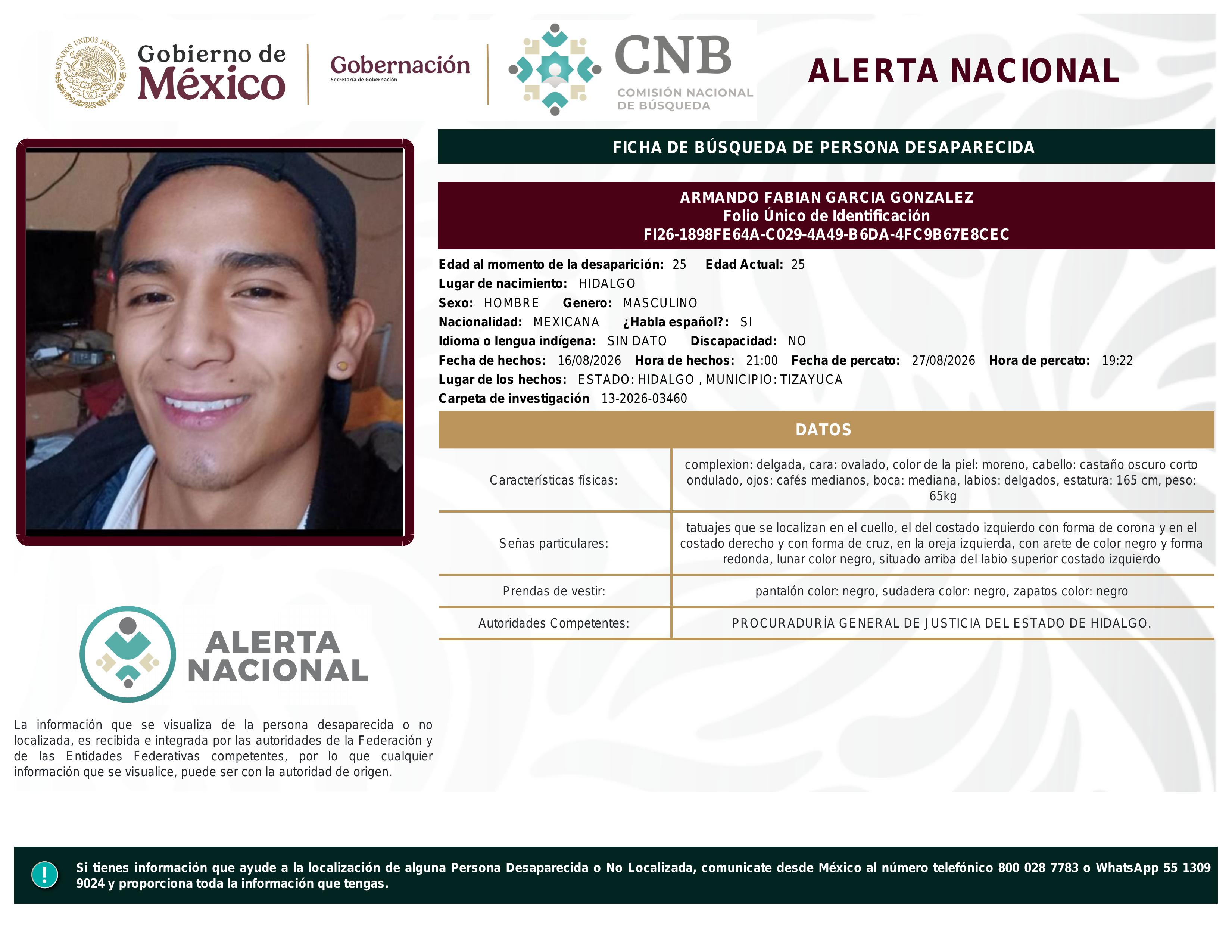 alerta nacional