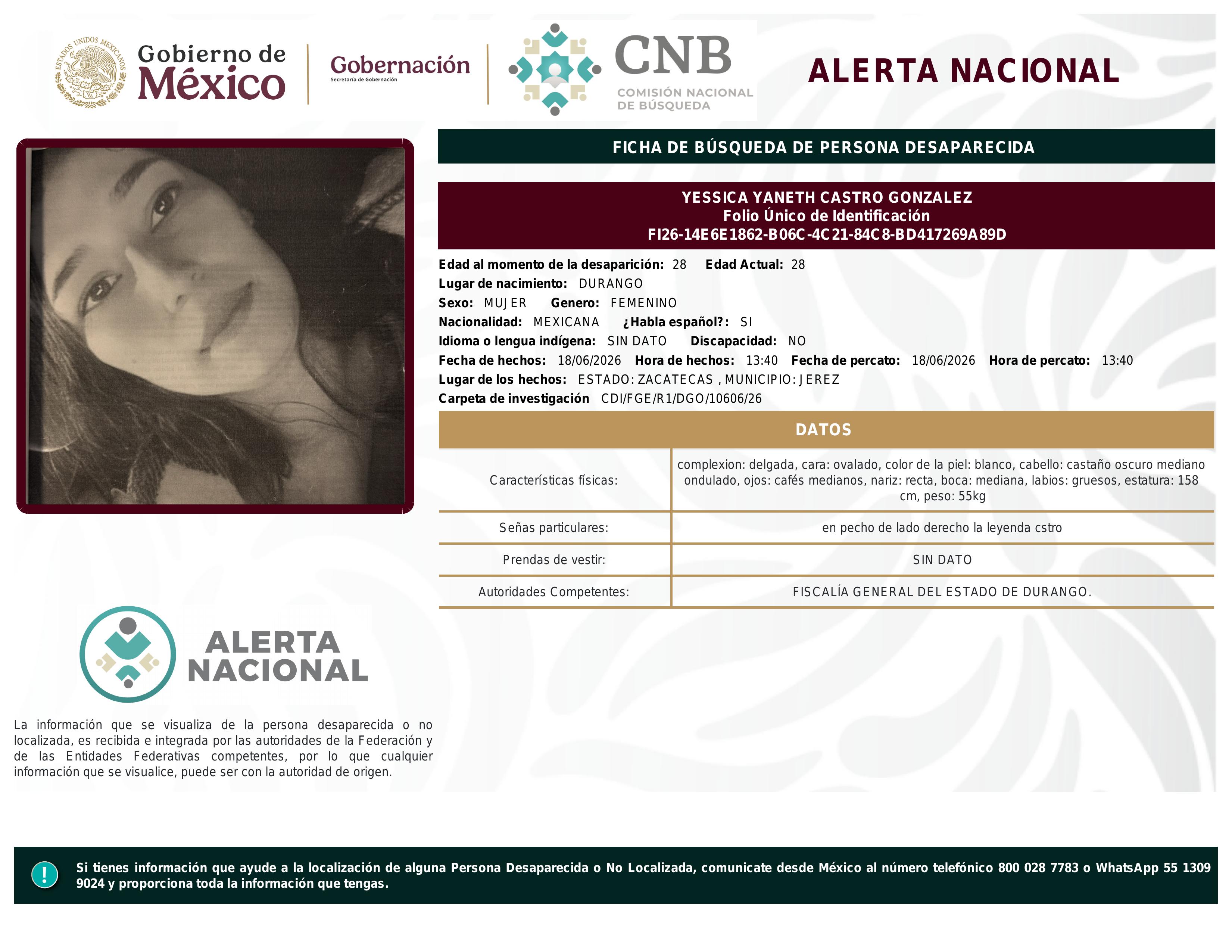 alerta nacional