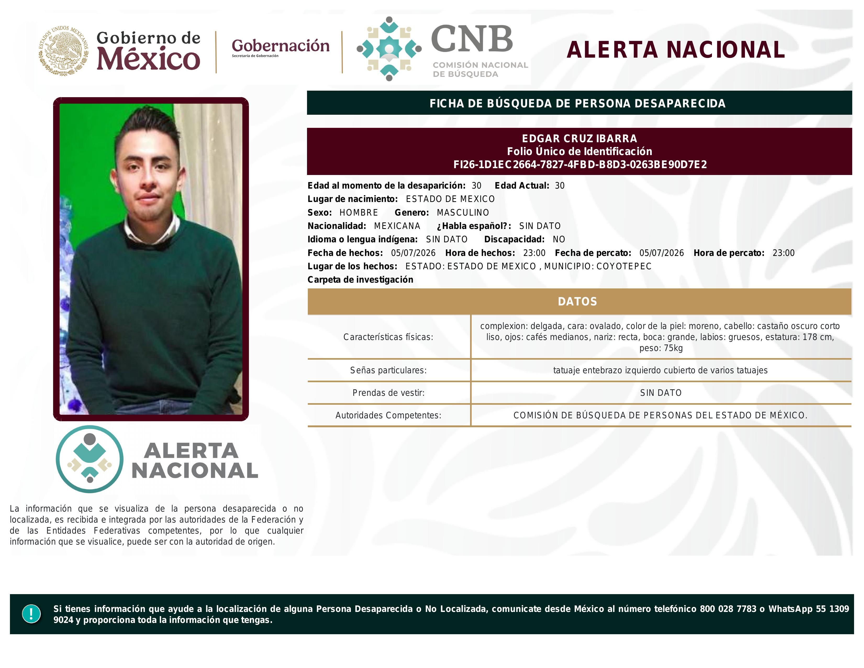 alerta nacional