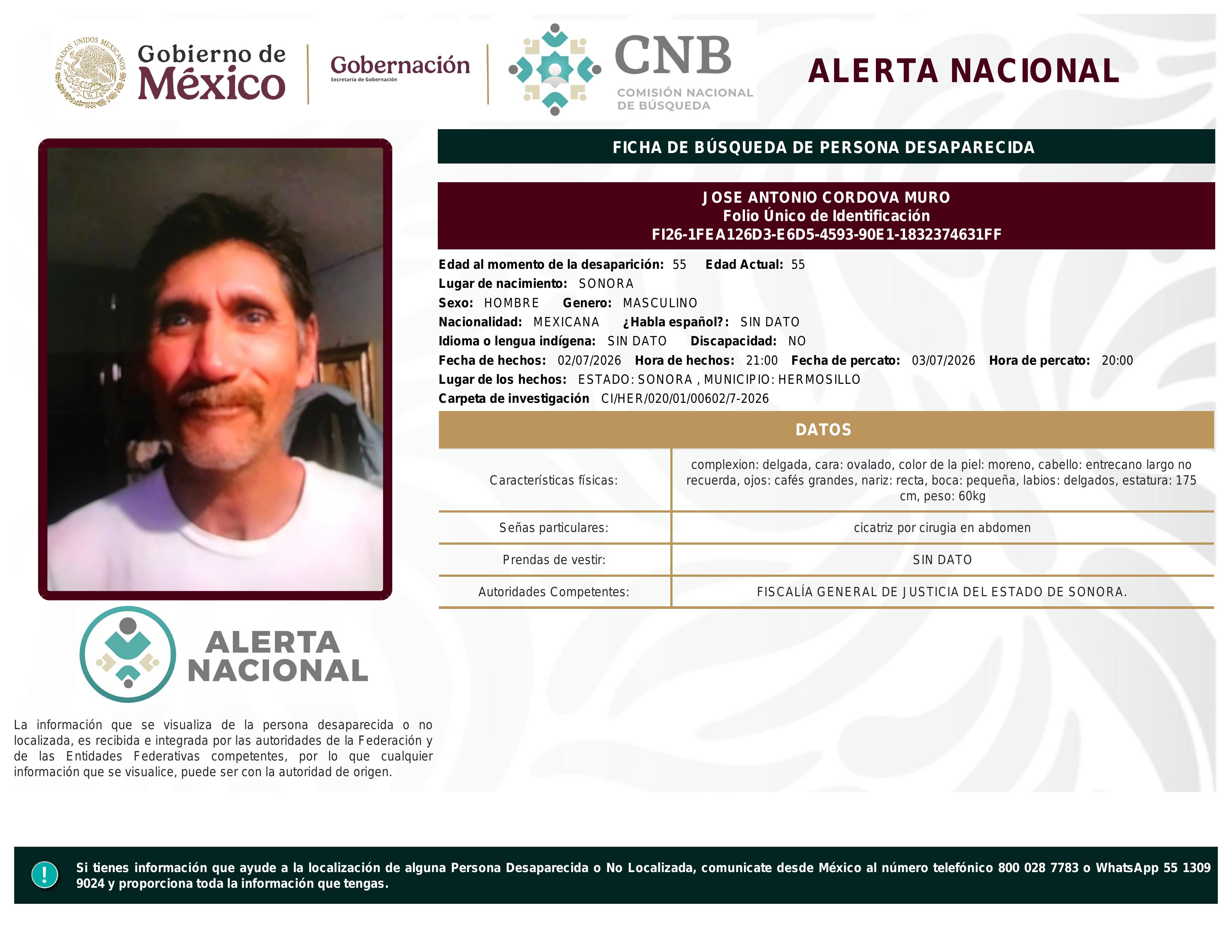 alerta nacional