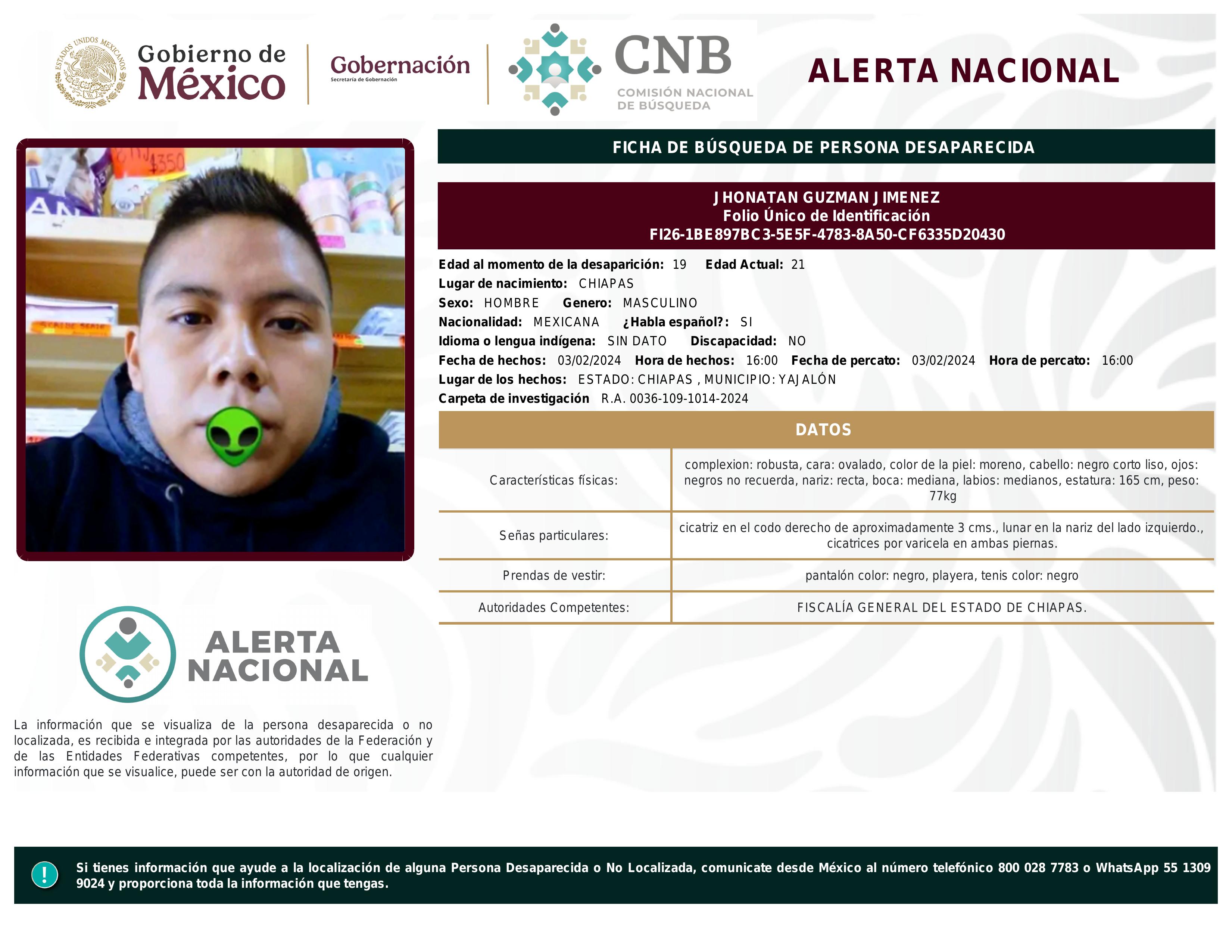 alerta nacional