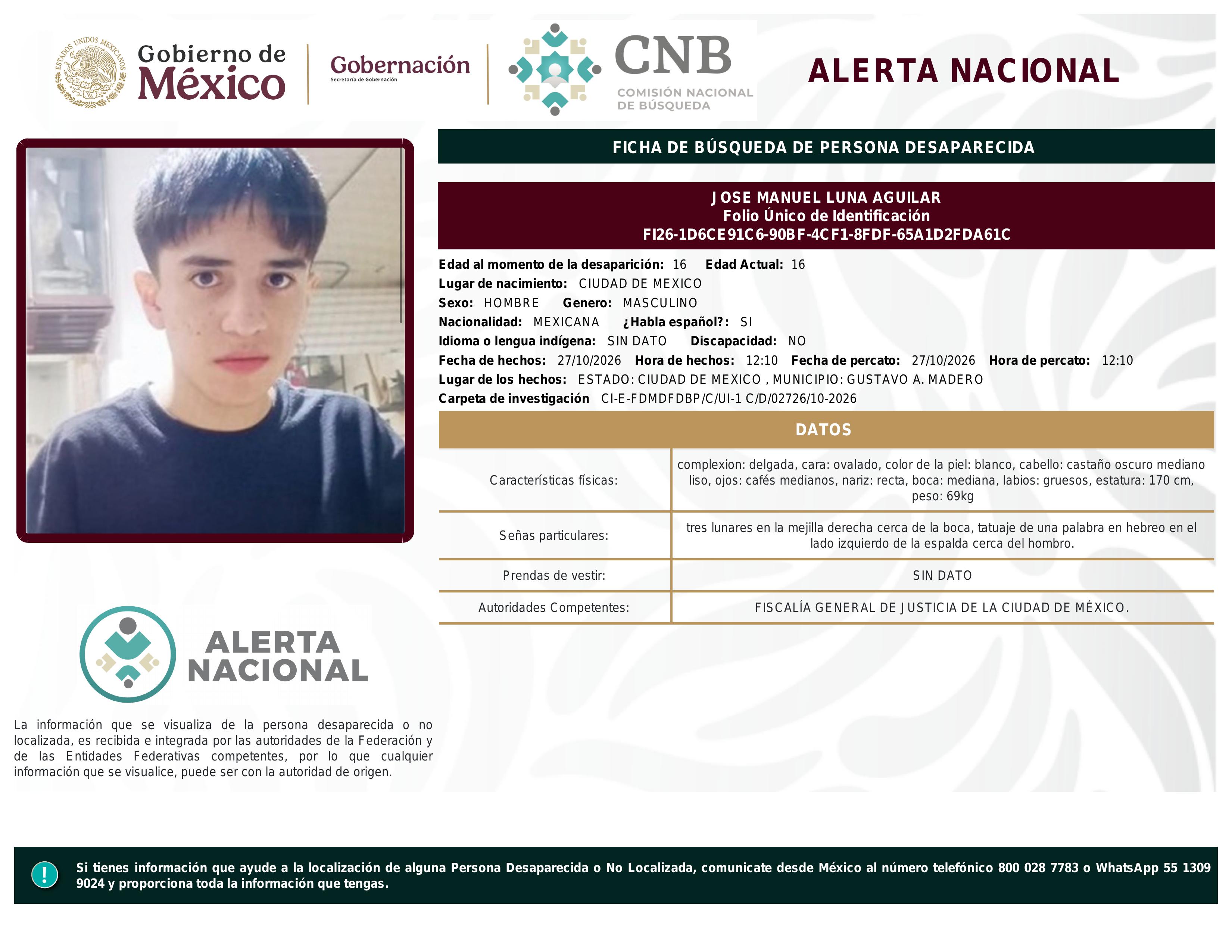 alerta nacional